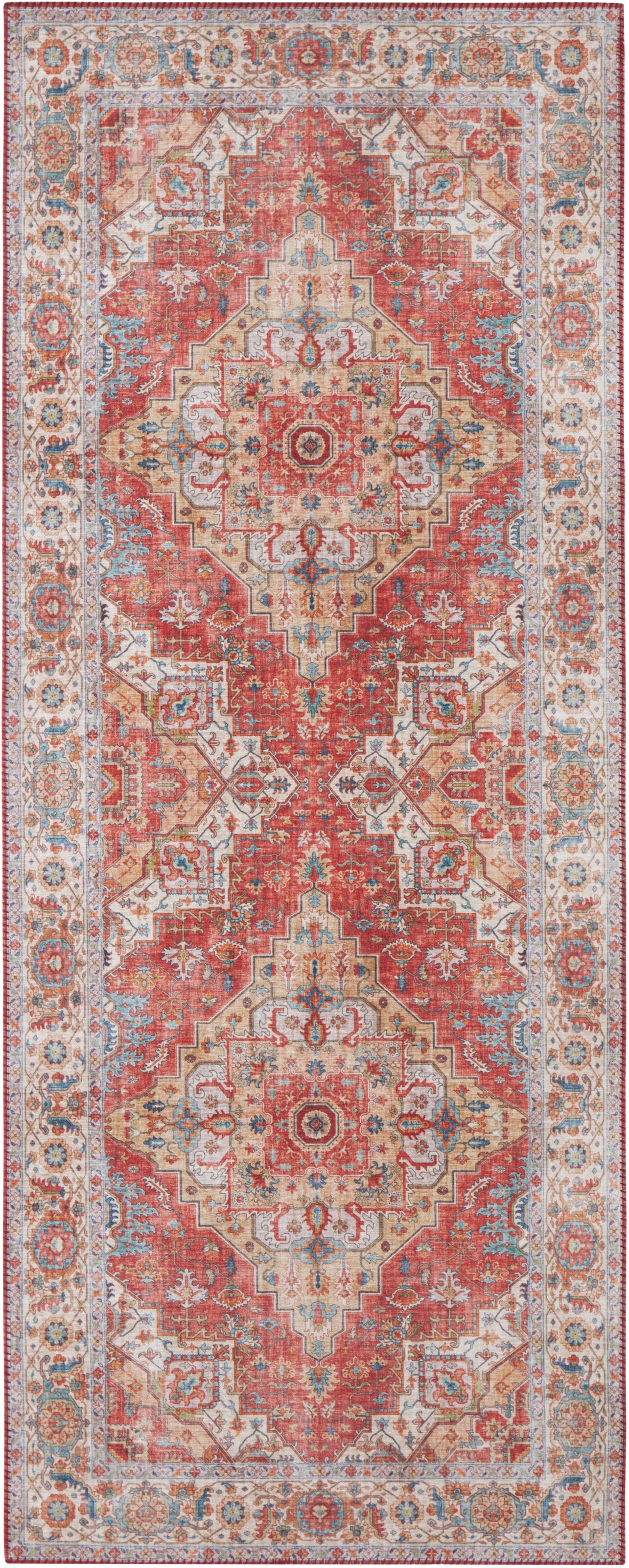 NORTHRUGS Teppich »Sylla«, rechteckig, 5 mm Höhe, Orientalisch, Läufer, Vintage, Wohnzimmer, Schlafzimmer, Esszimmer