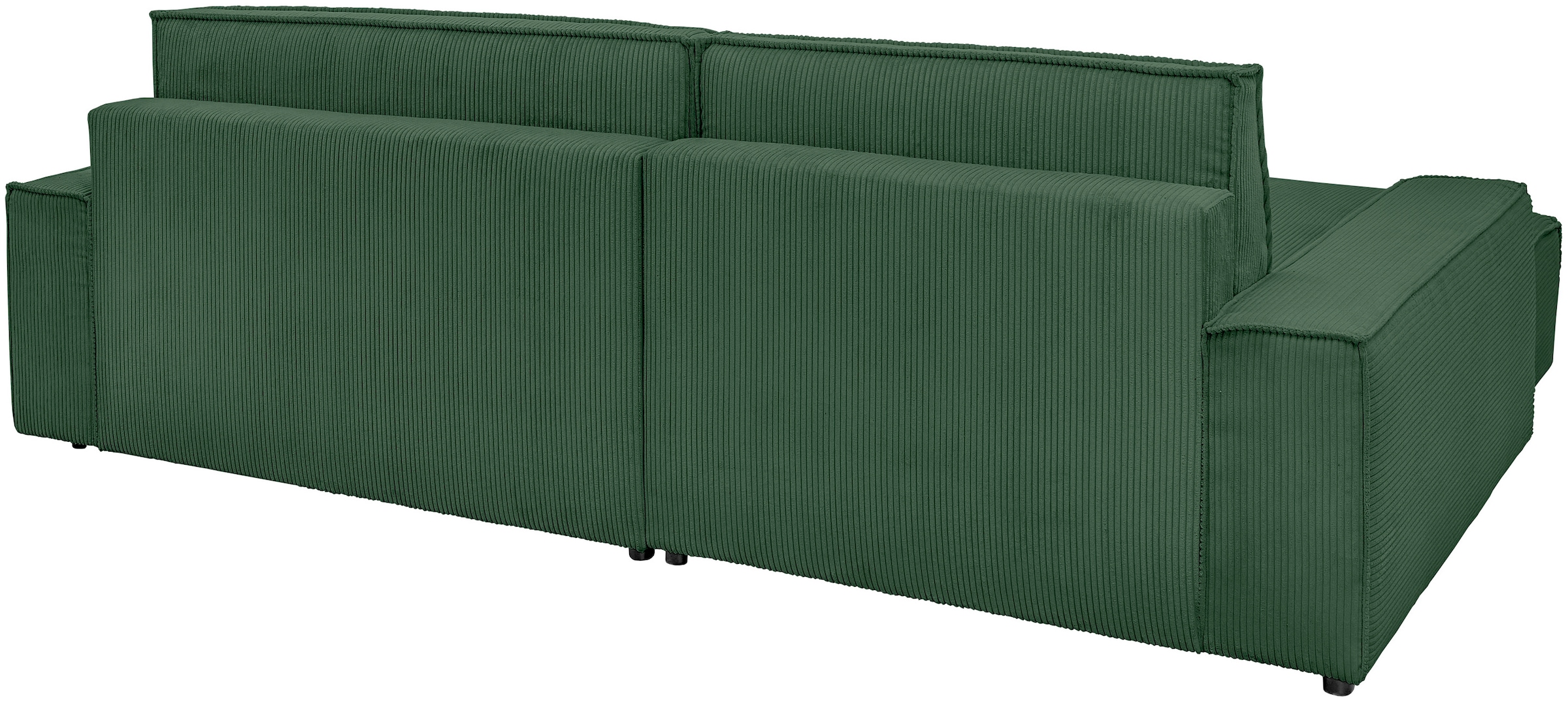 Home affaire Ecksofa »NEU: SHERWOOD XXL 284, Big-Sofa L-Form, tiefe Sitzfläche 95 cm, Cord«, Recamiere rechts/links, als Schlafsofa stellbar, Cord u. Leinenoptik