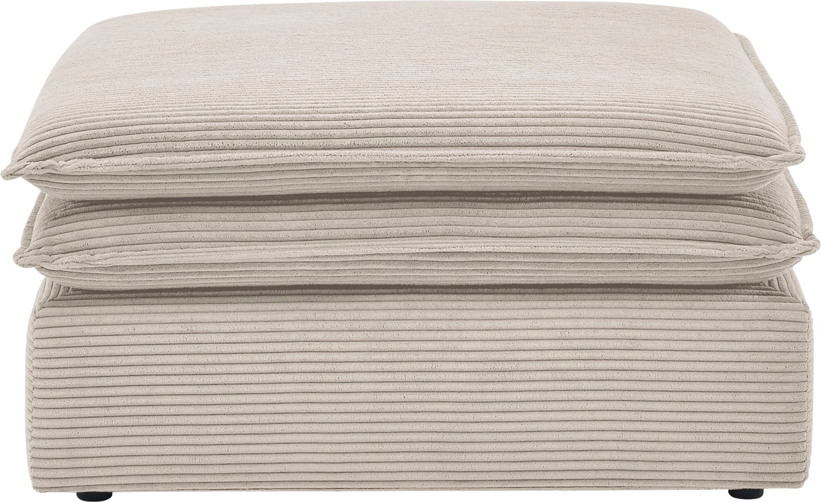 Places of Style Hocker »PIAGGE«, Hochwertiger Cord, passend zum Loveseat PIAGGE