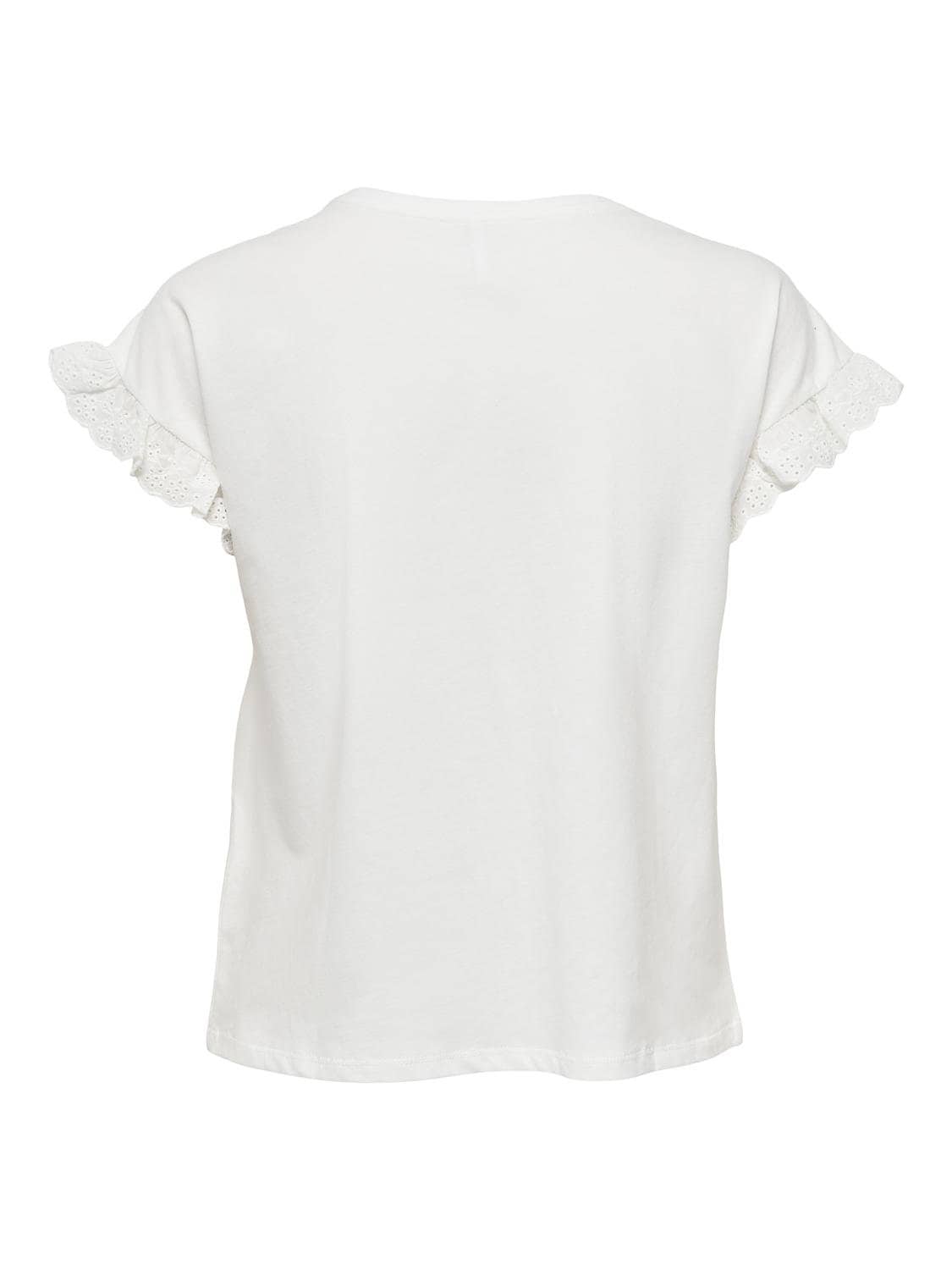 ONLY Rundhalsshirt »ONLIRIS S/S EMB TOP JRS NOOS«