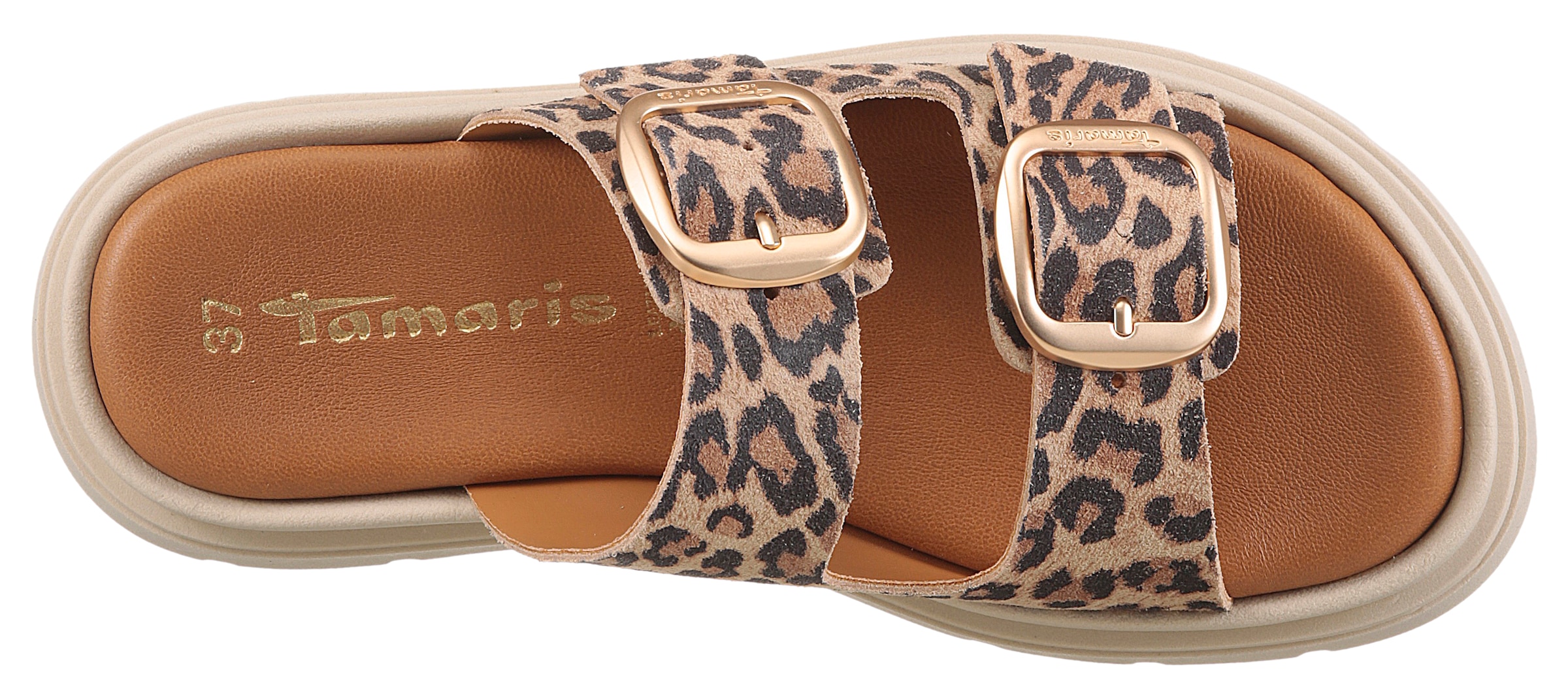 Tamaris Pantolette, Keilabsatz, Plateau, Sommerschuh, mit Touch It-Ausstattung