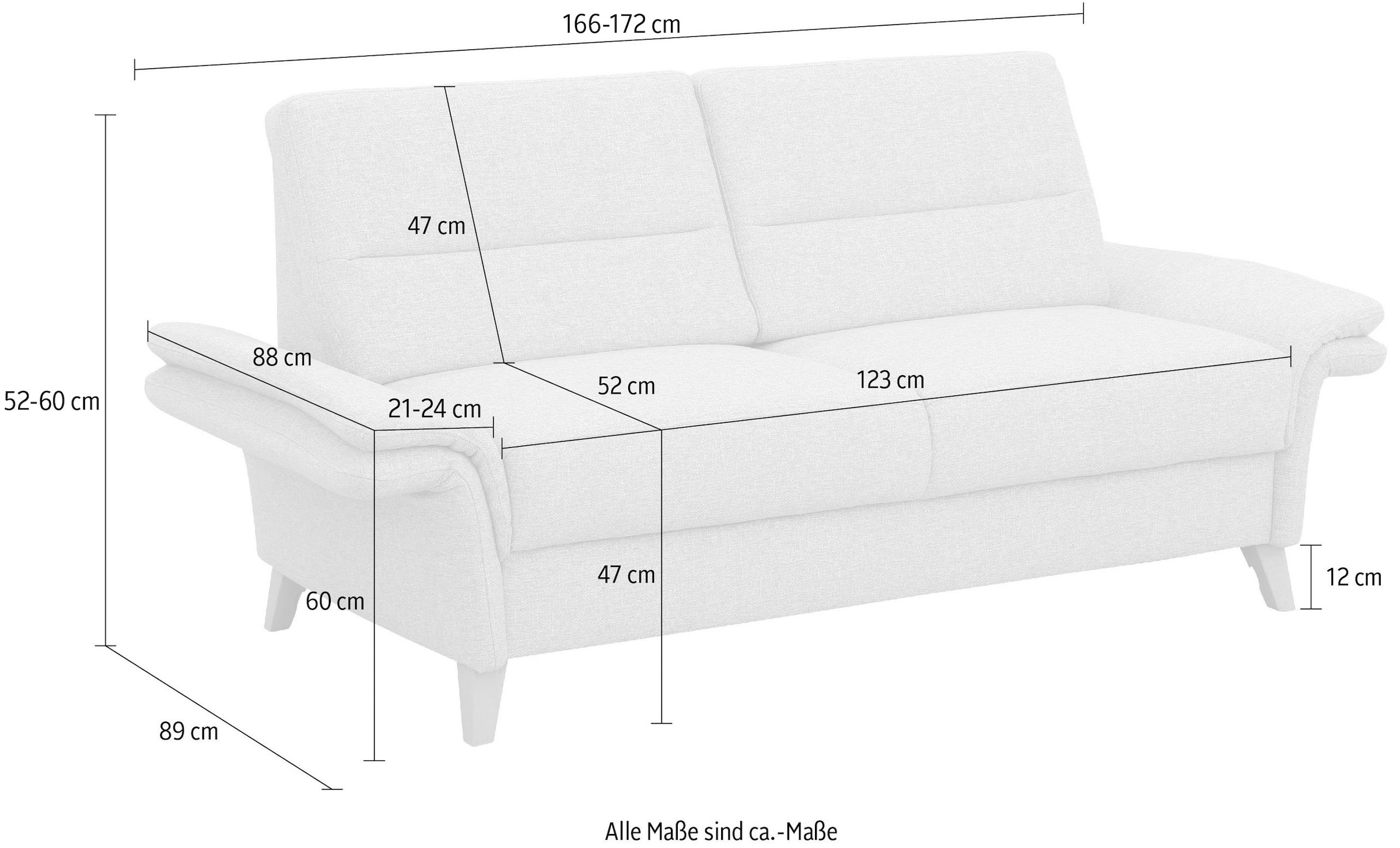 Home affaire 2-Sitzer »Westerland«, OTTO Federkern-Polsterung. Armlehnfunktion wahlweise bestellen mit bei