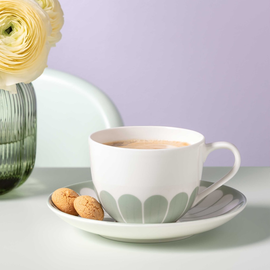 Villeroy & Boch Tasse »Kaffeetassen mit Untertassen Fleur Couleur 160 ml 6er Set«