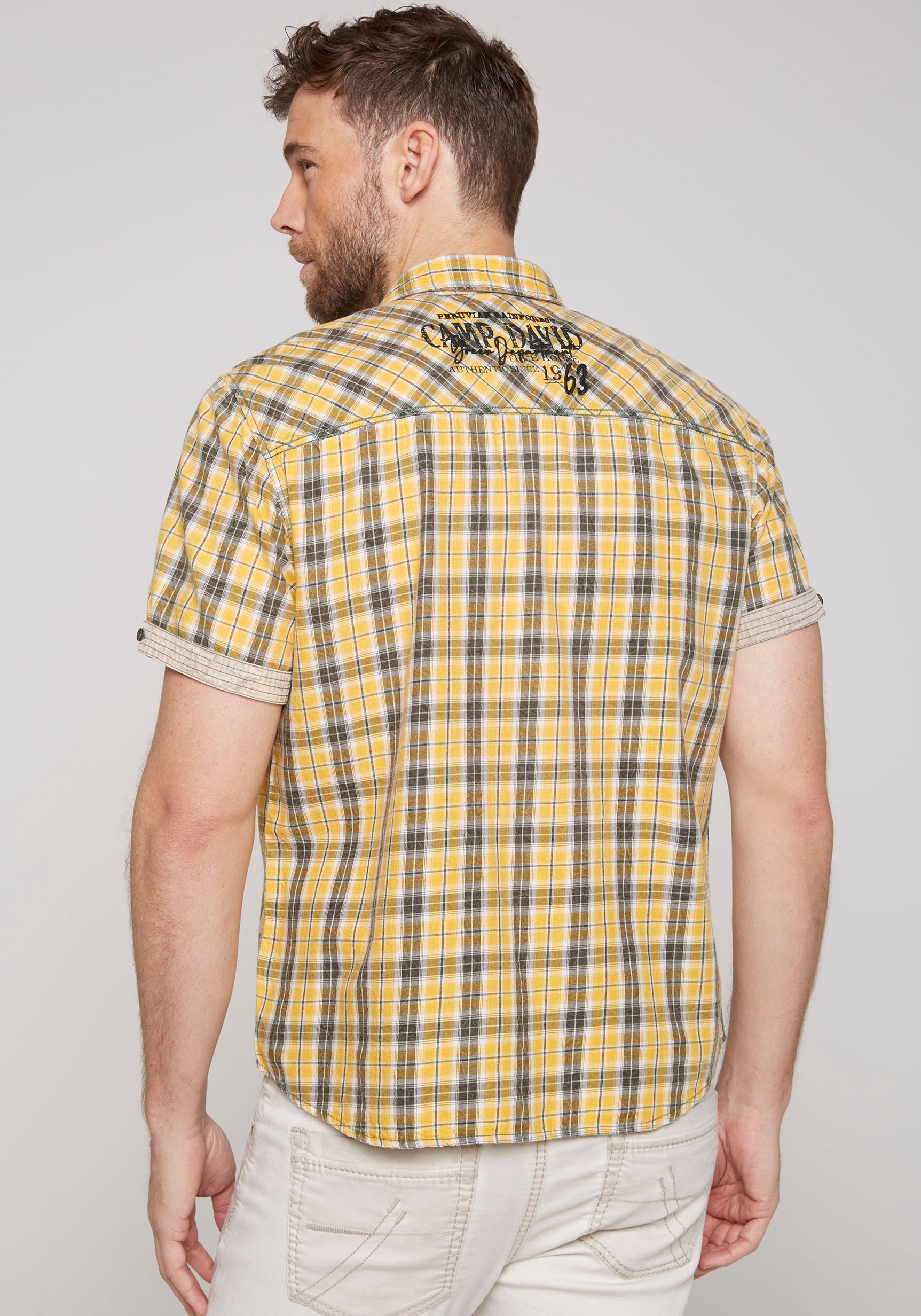 CAMP DAVID Kurzarmhemd, auf OTTO dem Rücken Artwork online mit kaufen kleinem bei