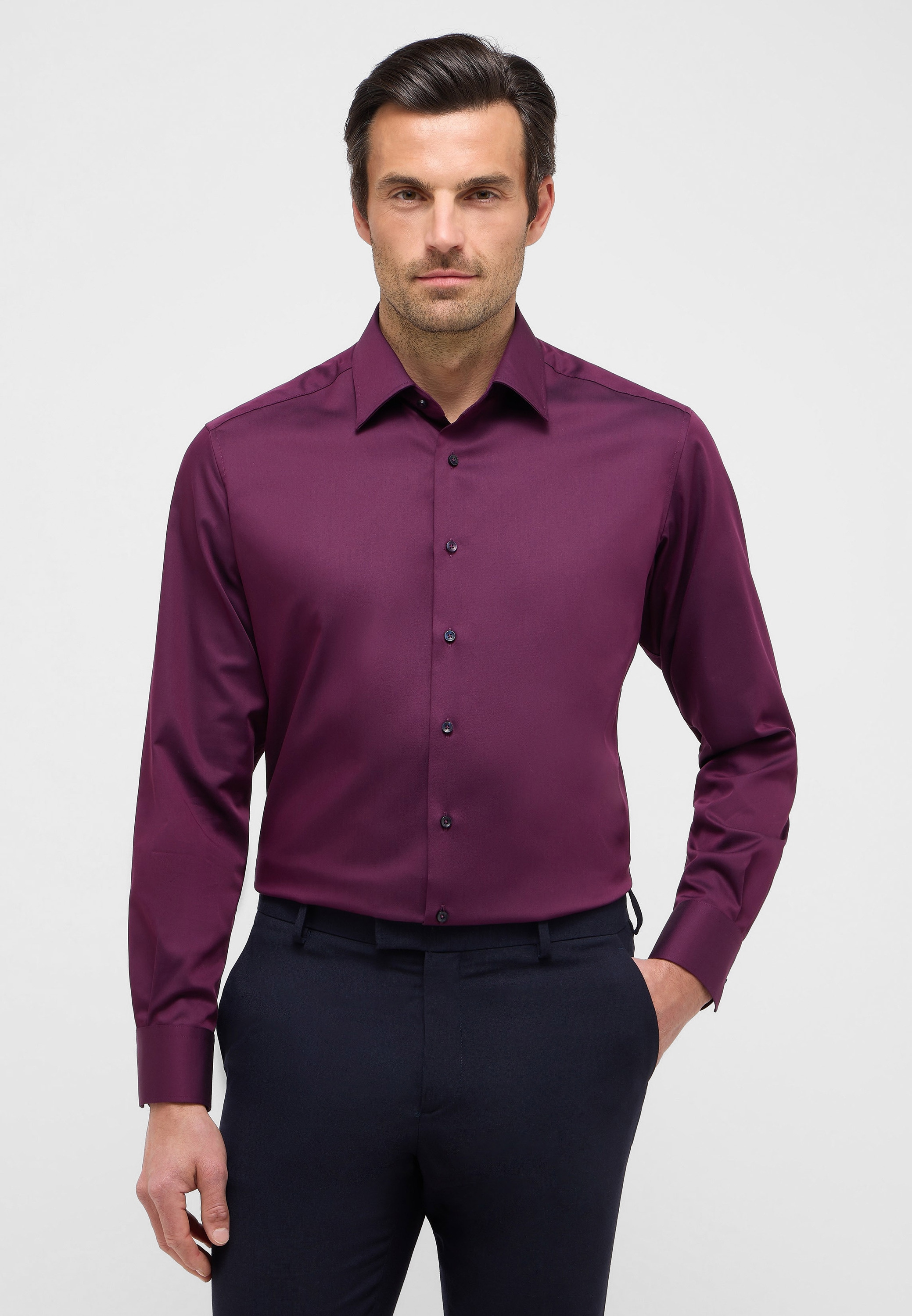 Eterna Langarmhemd »MODERN FIT«, NON IRON (bügelfrei)