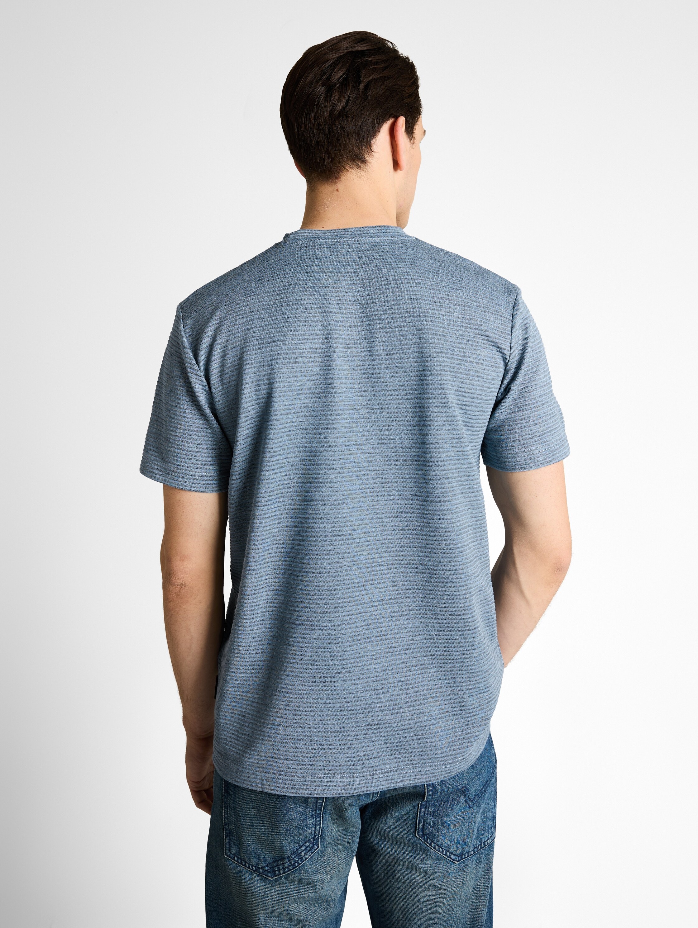 TOM TAILOR Kurzarmshirt Rundhals in Streifen-Optik