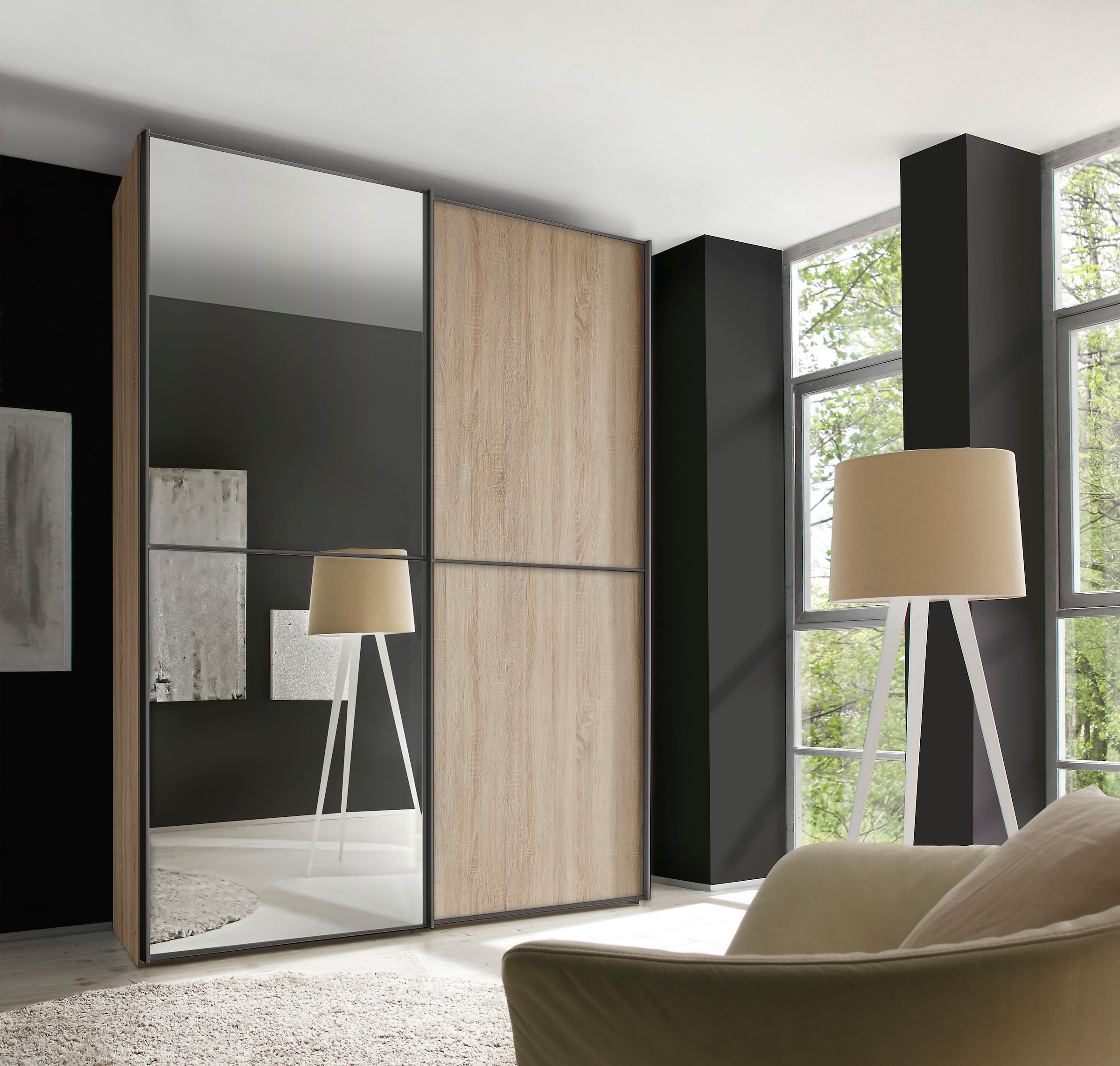 STAUD Schwebetürenschrank »Sinfonie Plus, edles Design in hochwertiger Qualität, Made in Germany« Mit vier verschiedenen Ausstattungsvarianten