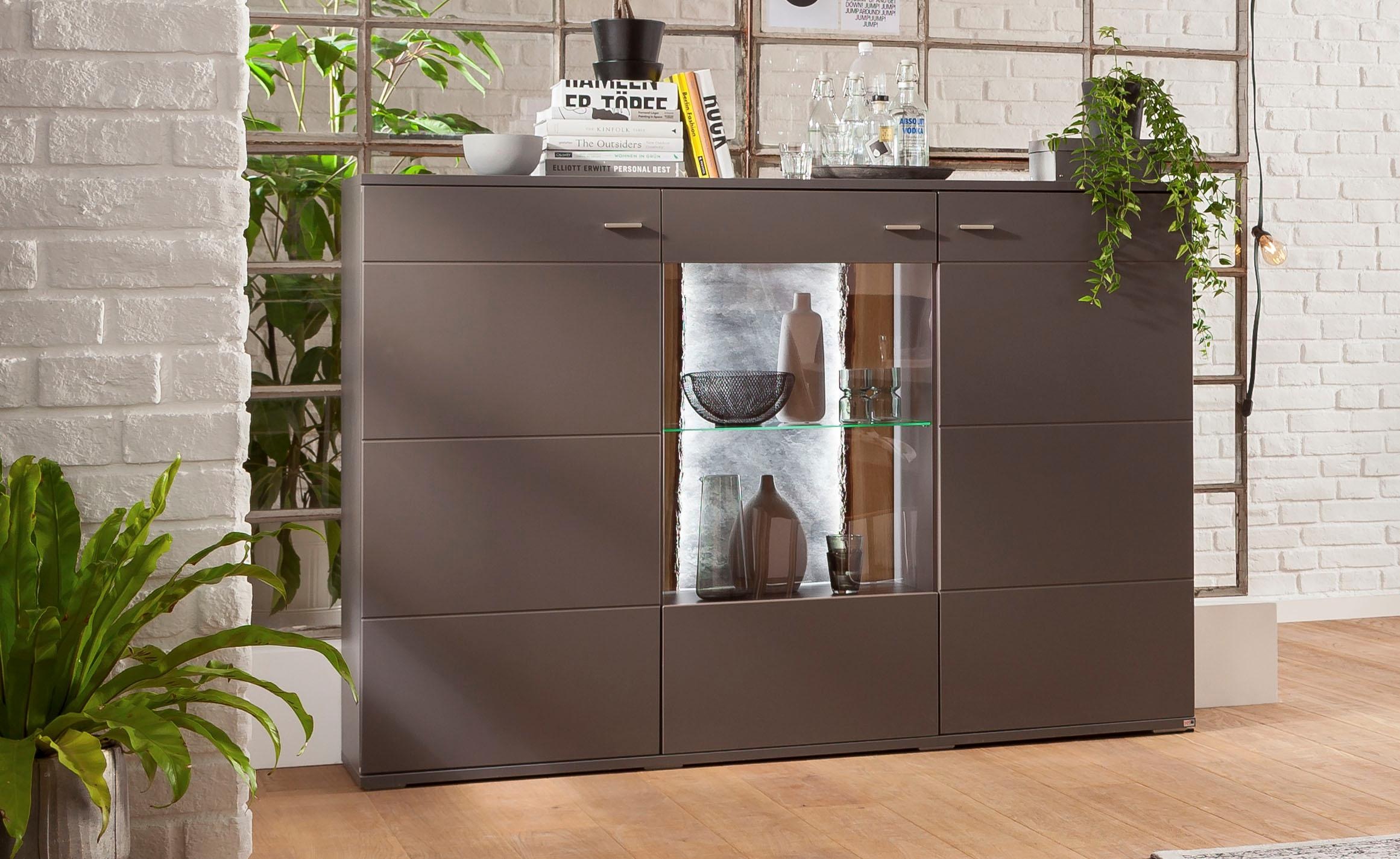 Highboard kaufen Typ Breite Musterring 52, one getönter mit »TACOMA«, Glastür online 180 set cm, by