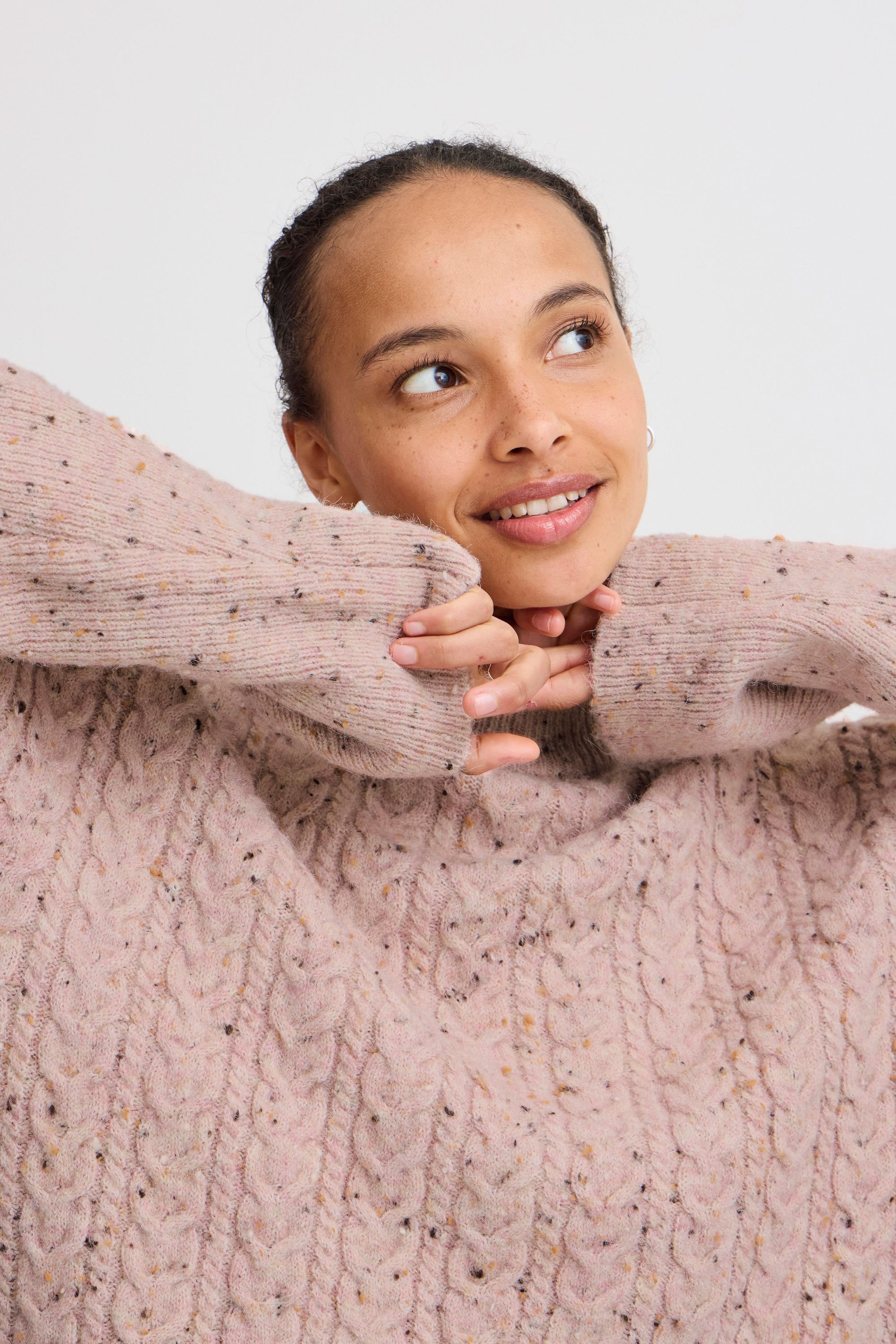 b.young Strickfleece-Pullover »Strickpullover BYNATA CABLE JUMPER«