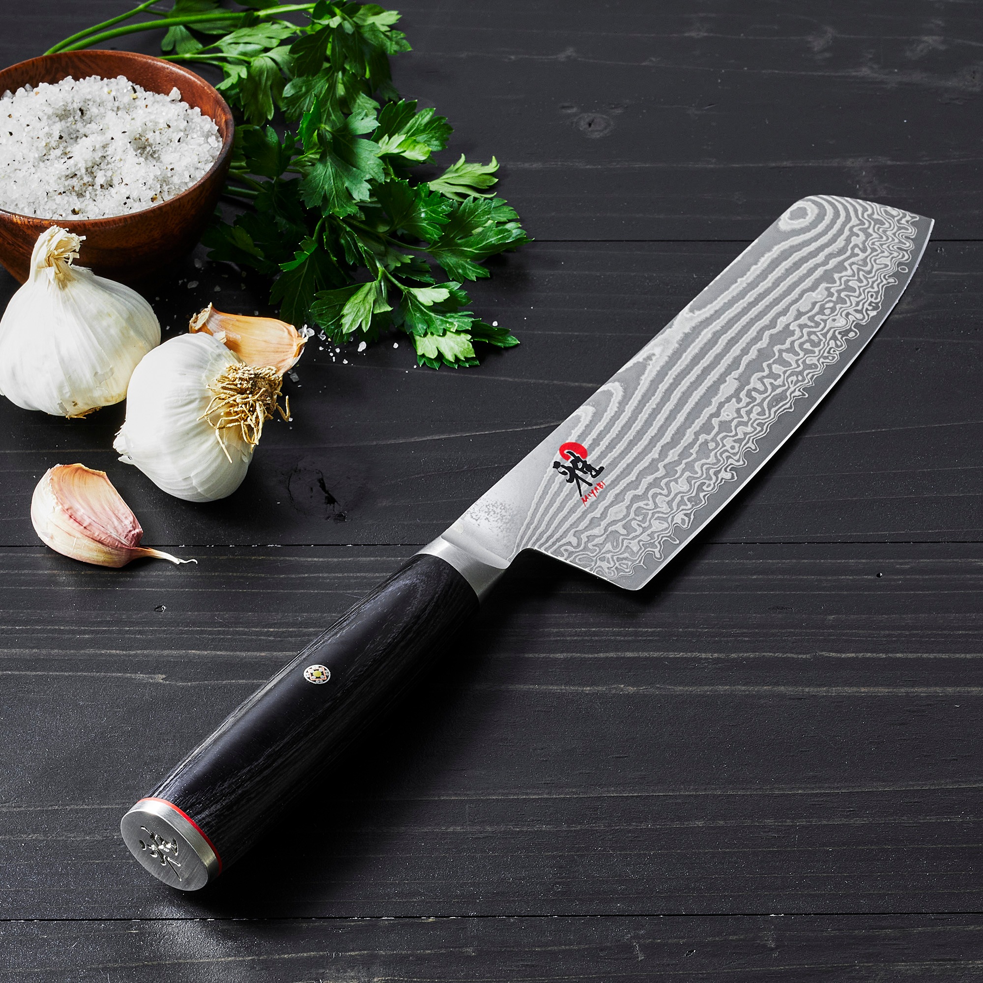 Zwilling Gemüsemesser »Miyabi 5000FCD Nakiri«, (1 tlg.), Klingenlänge 17 cm, FRIODUR eisgehärtete Klinge