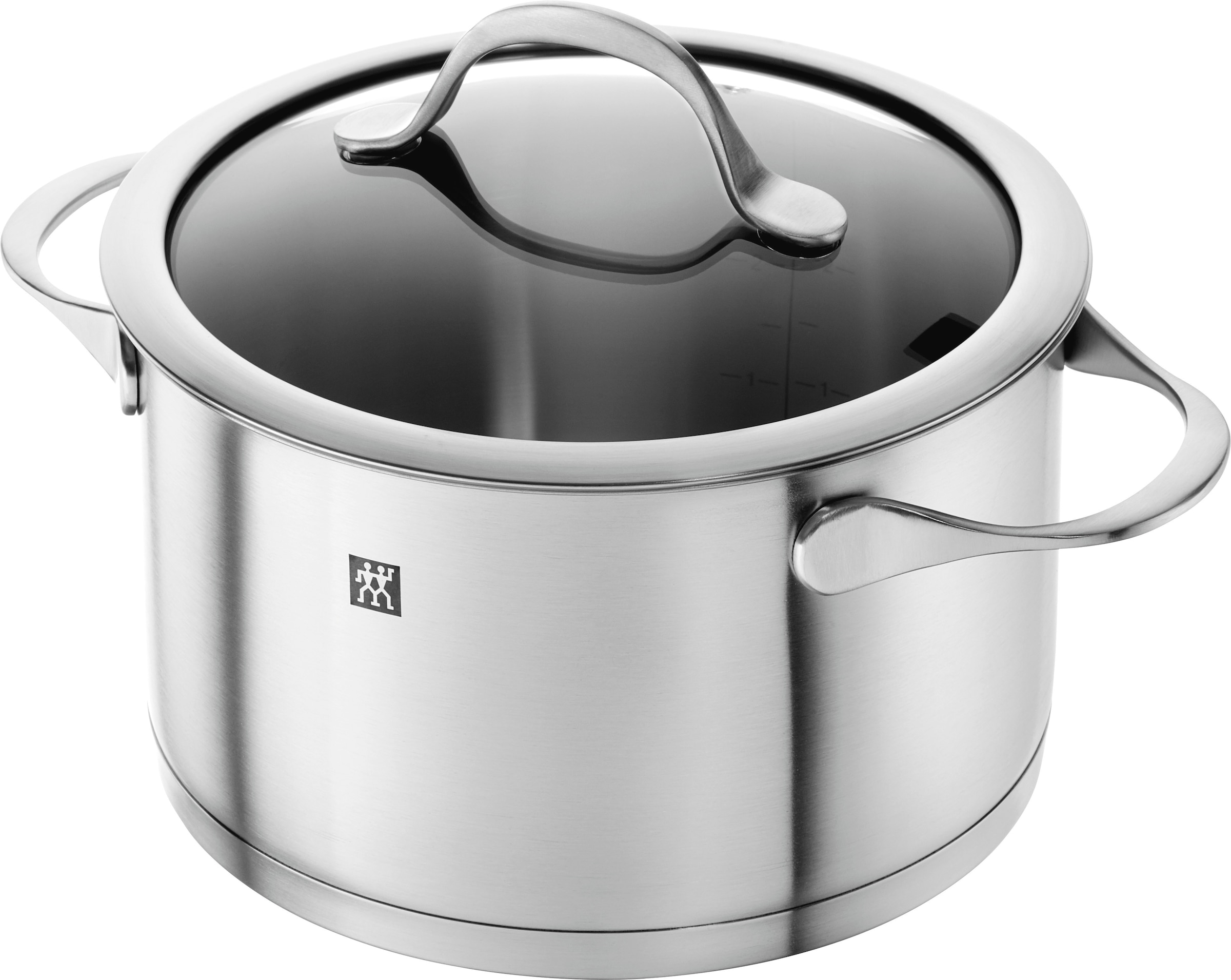 Zwilling Topf-Set »Essence«, Edelstahl 18/10, (Set, 9 tlg., je 1 Kochtopf Ø 16/20/24 cm, 1 Bratentopf Ø 20 cm, 1 Stieltopf Ø 16 cm), Induktion