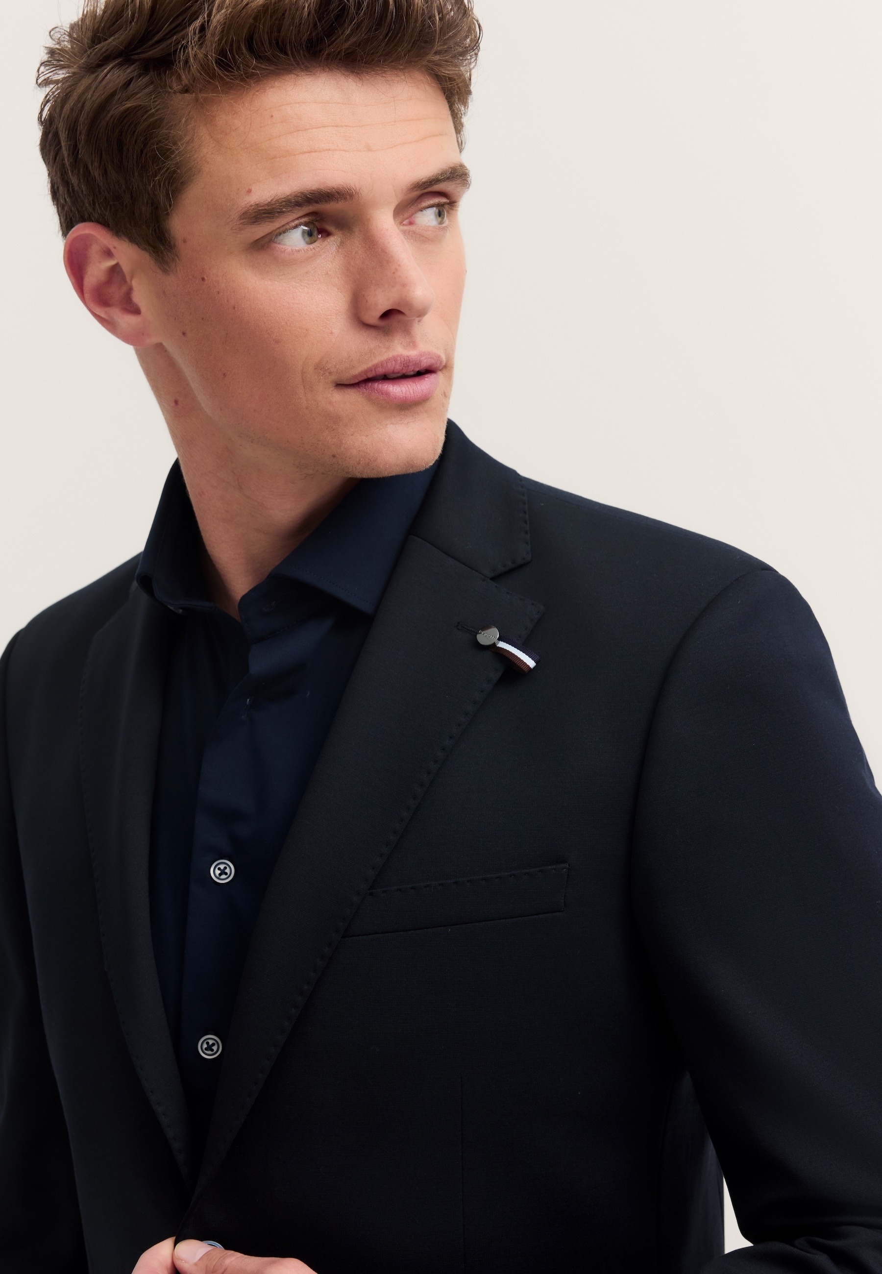 bugatti Anzugsakko »Regular Fit« Jersey-Artikel mit Stretch