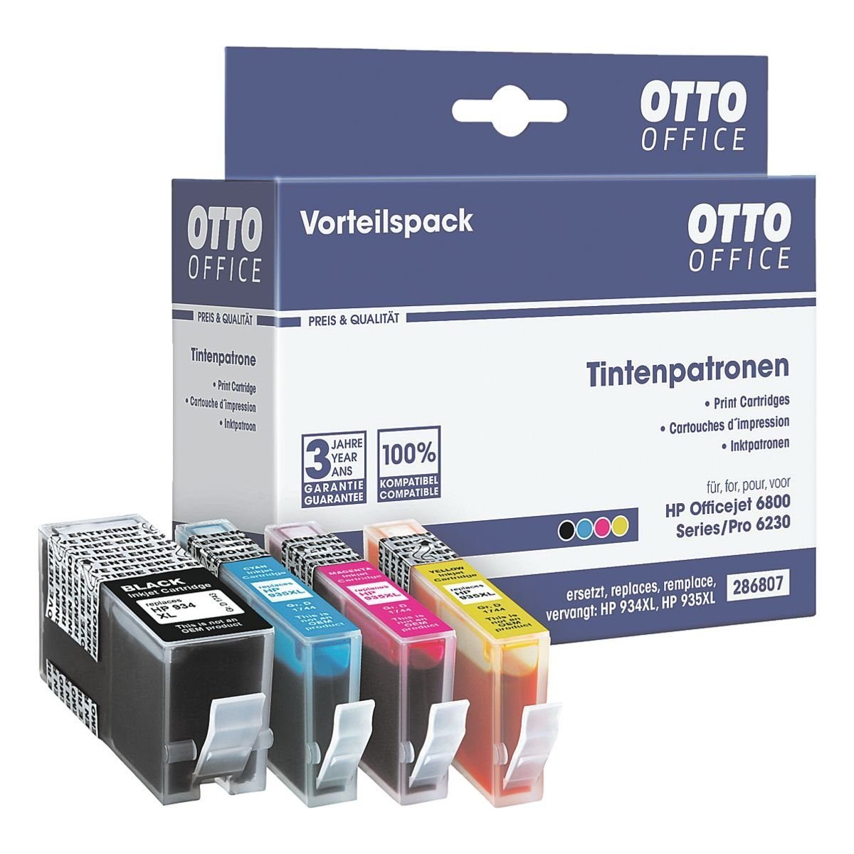 Otto Office Tintenpatronen-Set ersetzt Hewlett Packards