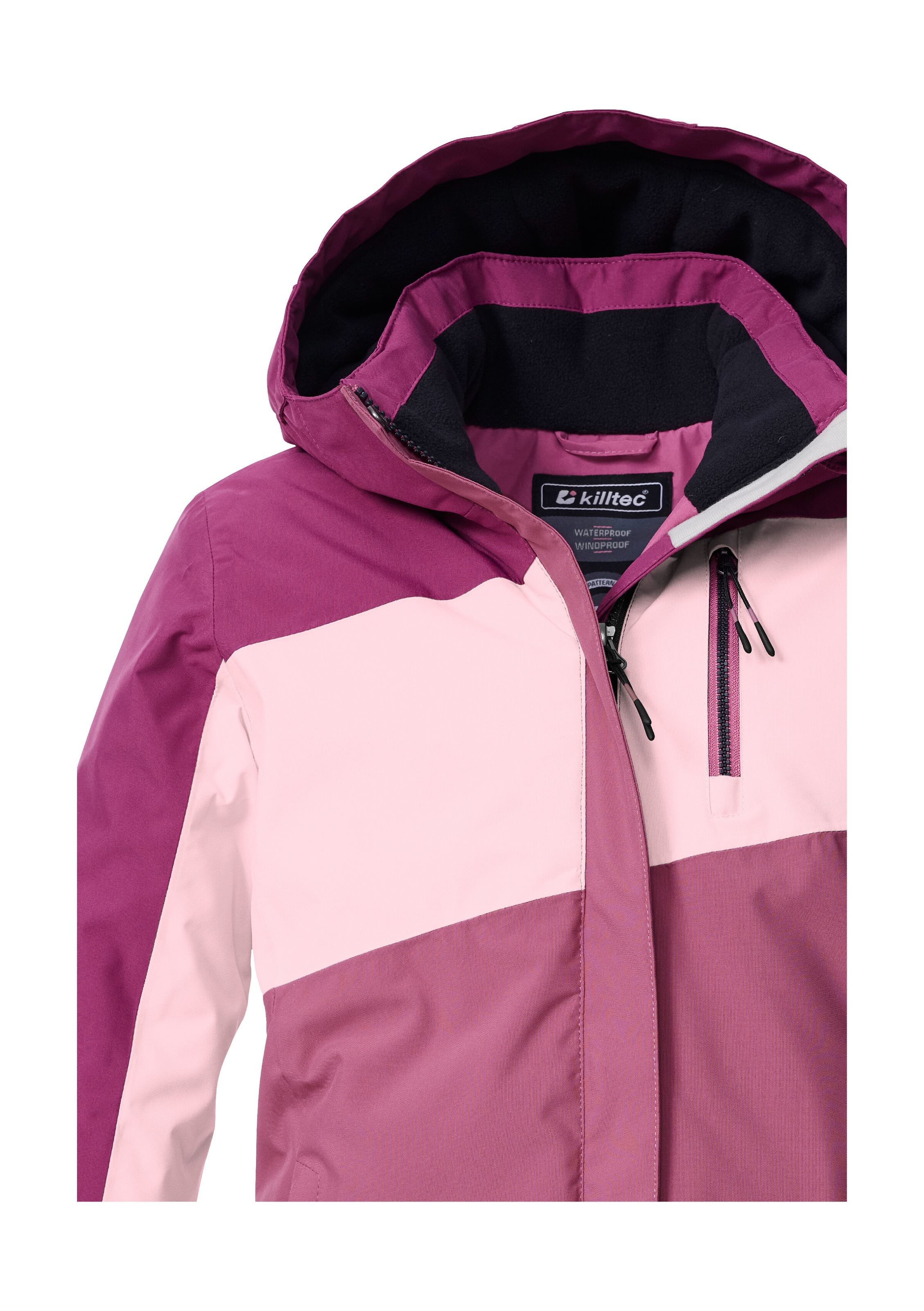 Killtec Funktionsjacke »KOW 218 GRLS JCKT«, Winddichte, wasserdichte Kinderjacke mit verstellbarer Kapuze