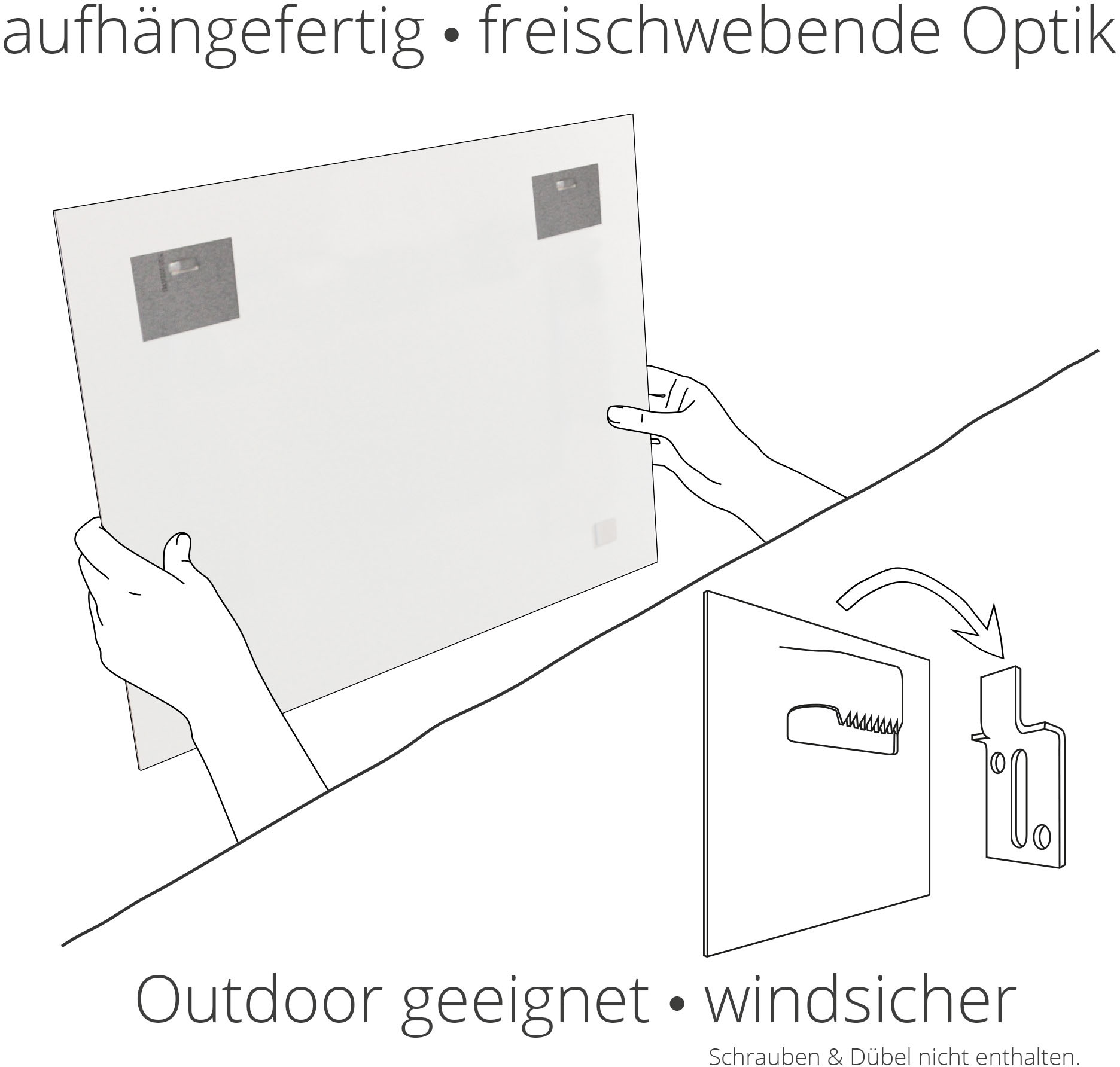 Artland Wandbild »Schwarzwälder Bollenhut auf Holztisch«, Wiesen & Baumbilder, (1 St.), als Alubild, Outdoorbild, Leinwandbild in verschied. Größen