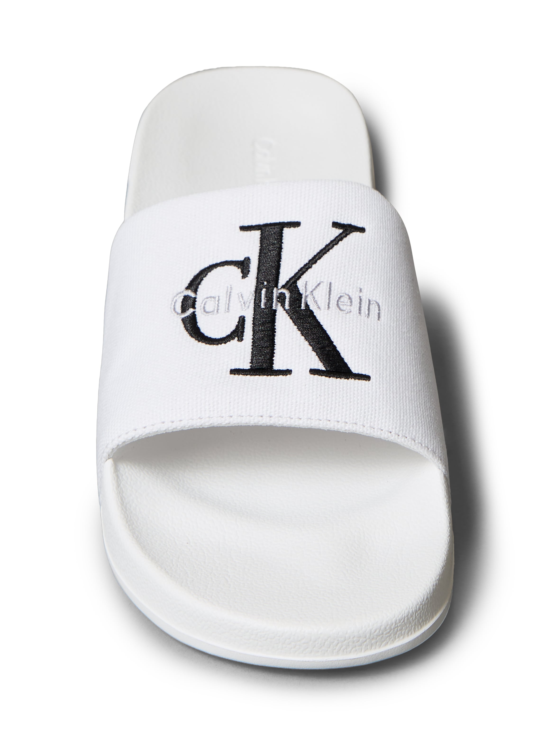 Calvin Klein Jeans Pantolette »ESS SLIDE CV«  Badeschuh, Flat, Poolslides mit Logoschriftzug