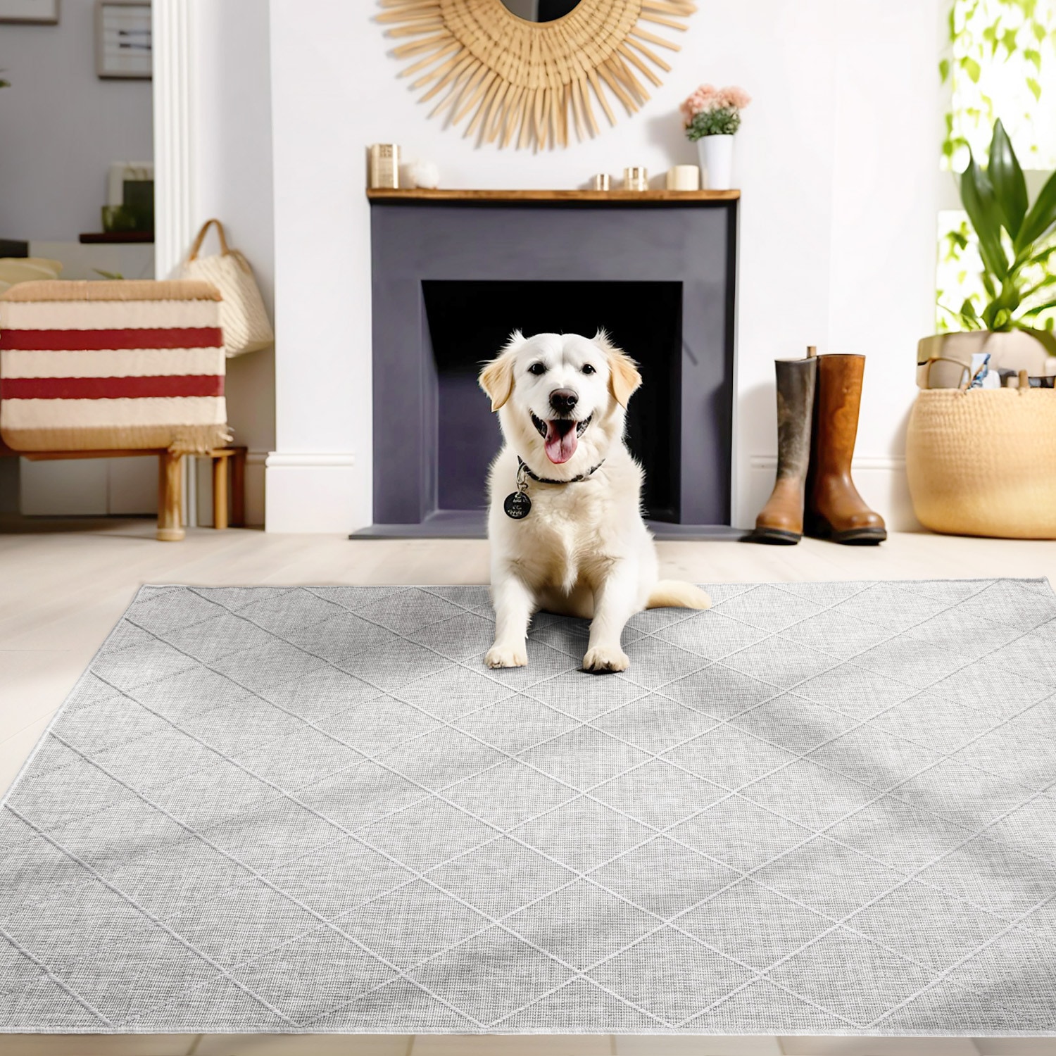 Ayyildiz Teppiche Outdoorteppich »ZAGORA 4512«, rechteckig, 5 mm Höhe, Läufer, Pflegeleicht / Strapazierfähig / In- und Outdoor geeignet