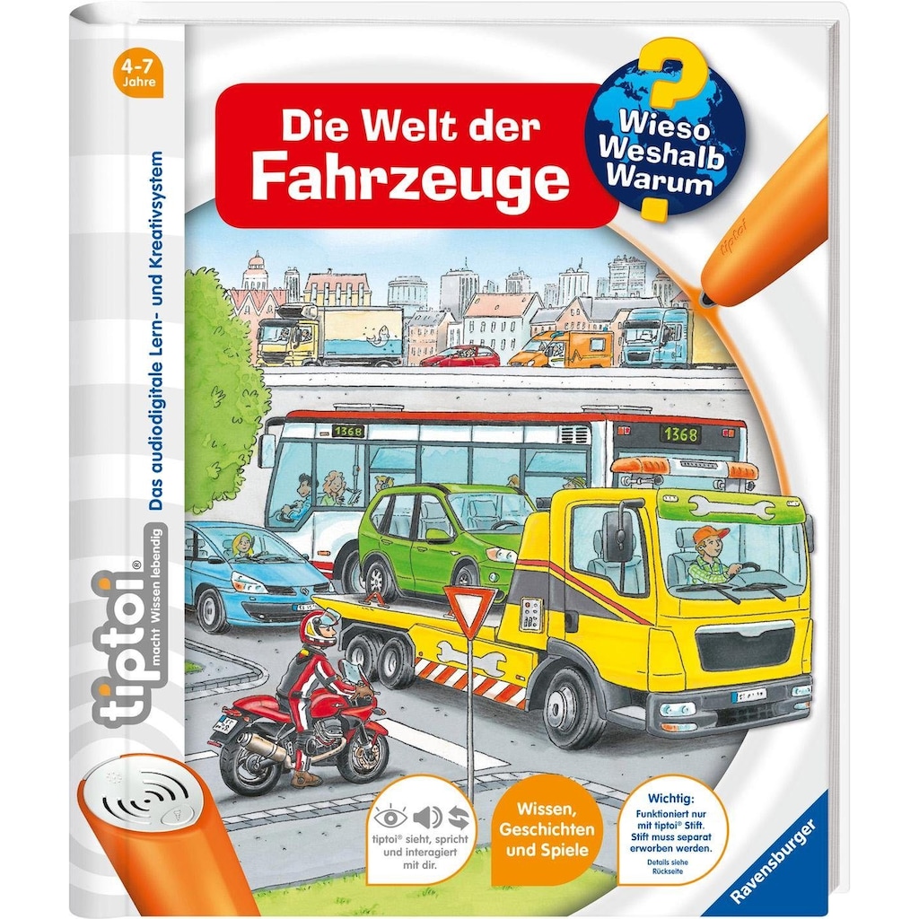 Ravensburger Buch »tiptoi® Die Welt der Fahrzeuge«