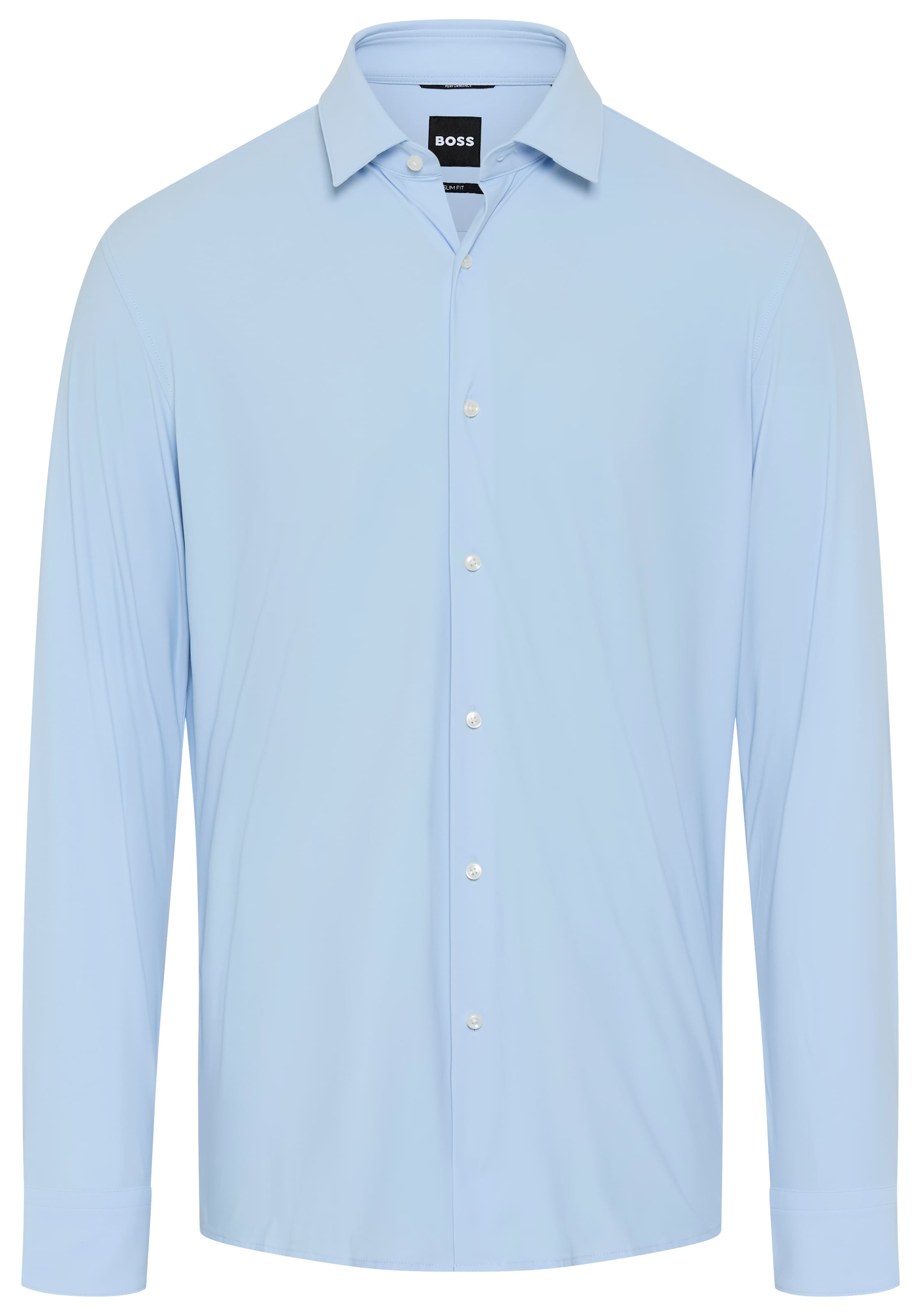 BOSS Langarmhemd »HANK« Kentkragen, Performance-Stretch-Jersey