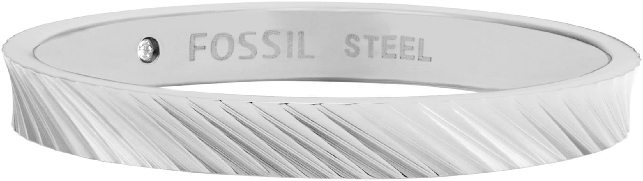 Fossil Fingerring »Schmuck Edelstahl Ring Harlow Linear Texture, JF04756710, JF04757040«