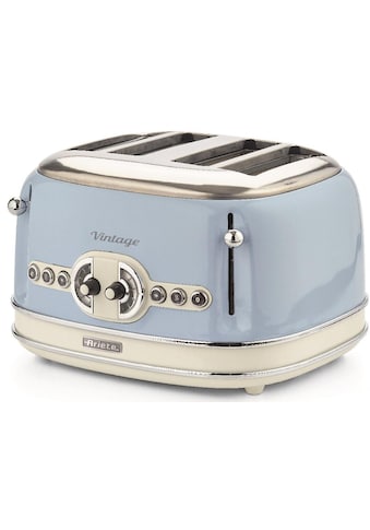 Ariete Toaster »Vintage«, 4 kurze Schlitze, für 4 Scheiben, 1630 W, blau kaufen
