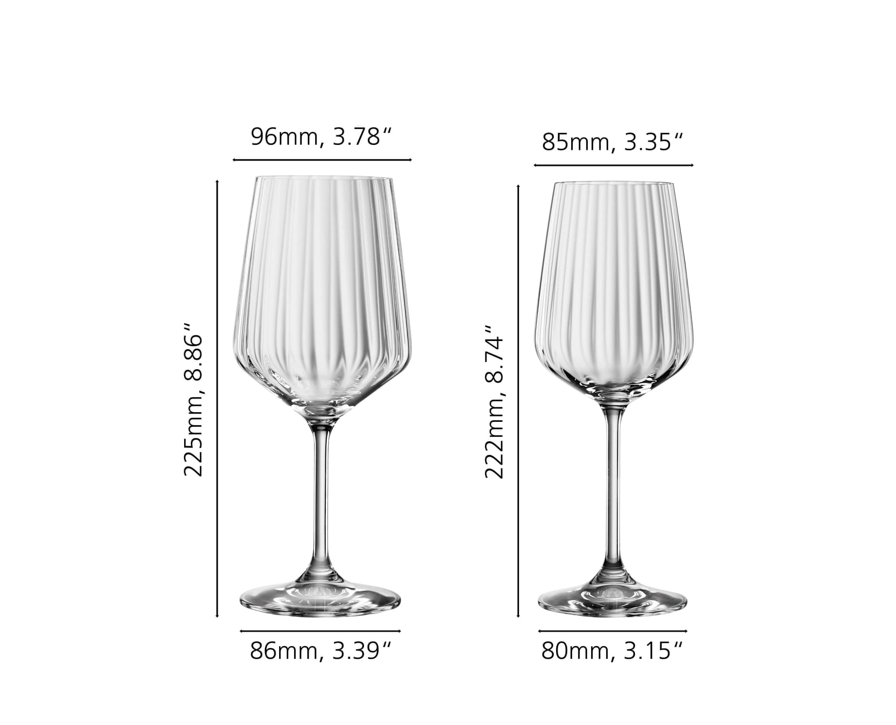 SPIEGELAU Gläser-Set »Rot- und Weißweingläser Lifestyle 12er Set transparent« Spülmaschinenfest