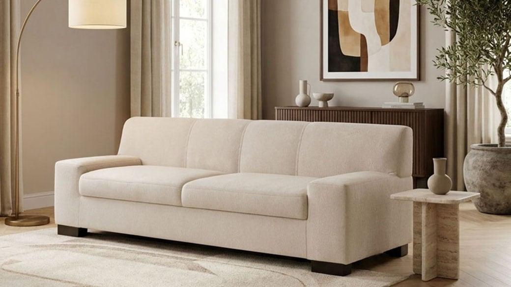 OTTO home 2-Sitzer »Faxe 194 x 85 cm, auch mit Schlaffunktion« aus pflegeleichtem, weichem Bezugsstoff