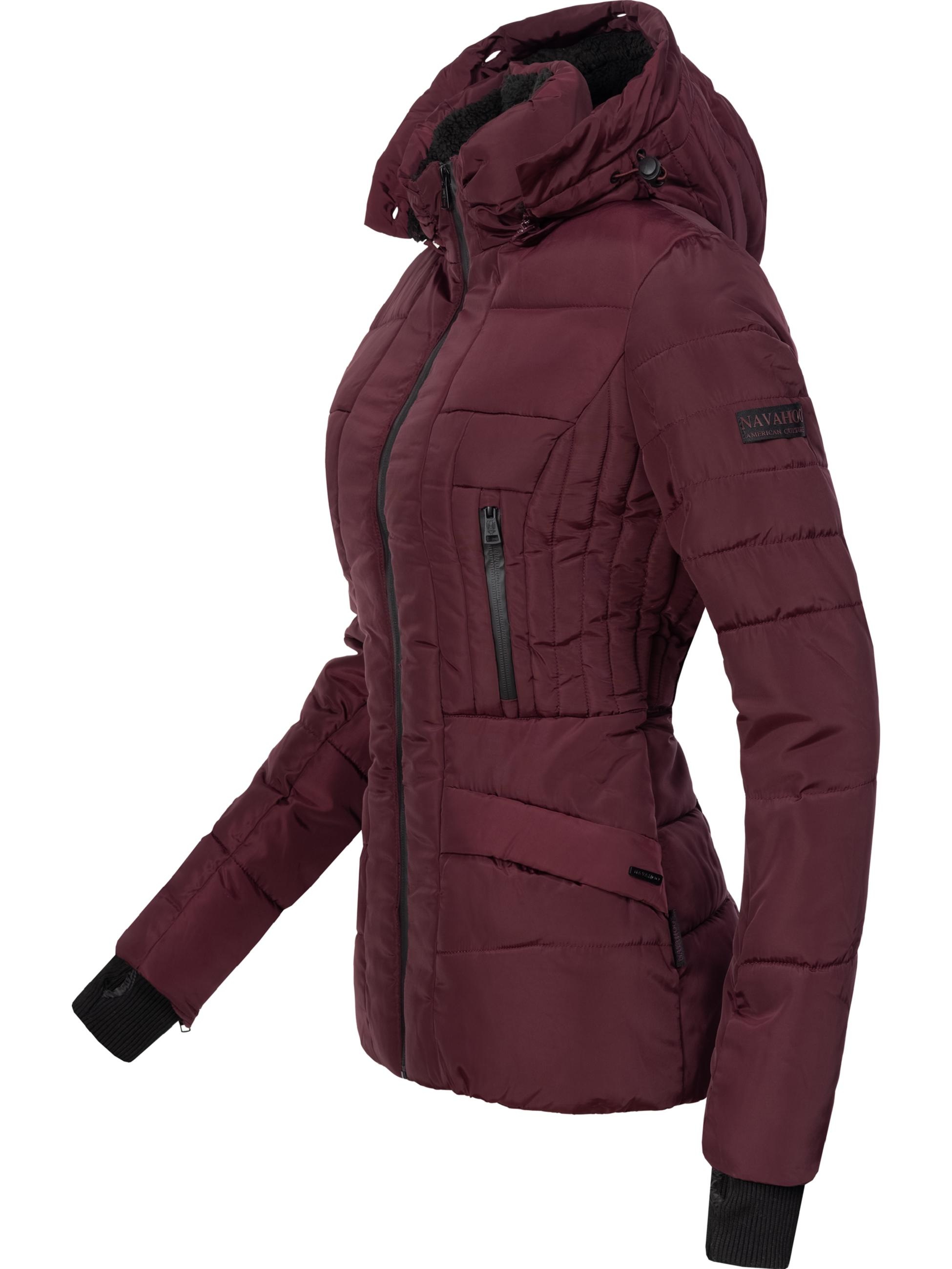 Navahoo Steppjacke »Winterjacke Adele« mit Kapuze hochwertige Winterjacke mit edler Kunstfell- Kapuze
