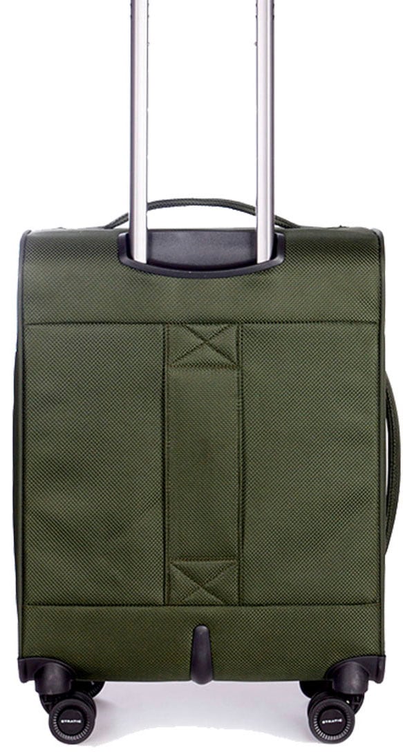 Stratic Weichgepäck-Trolley »Mix S, dark green«, 4 St. Rollen, Handgepäck Reisekoffer Reisegepäck TSA-Zahlenschloss