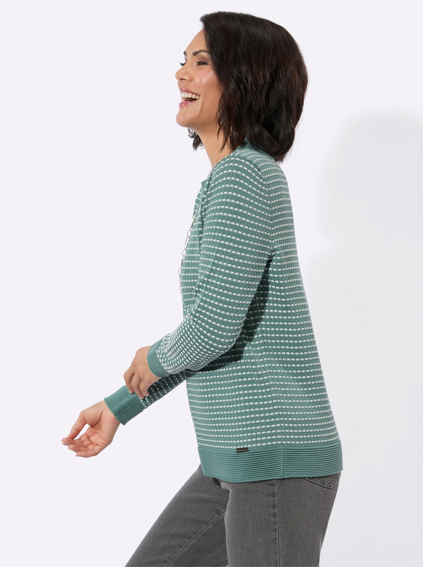 Casual Looks Rundhalspullover »Rundhals-Pullover«