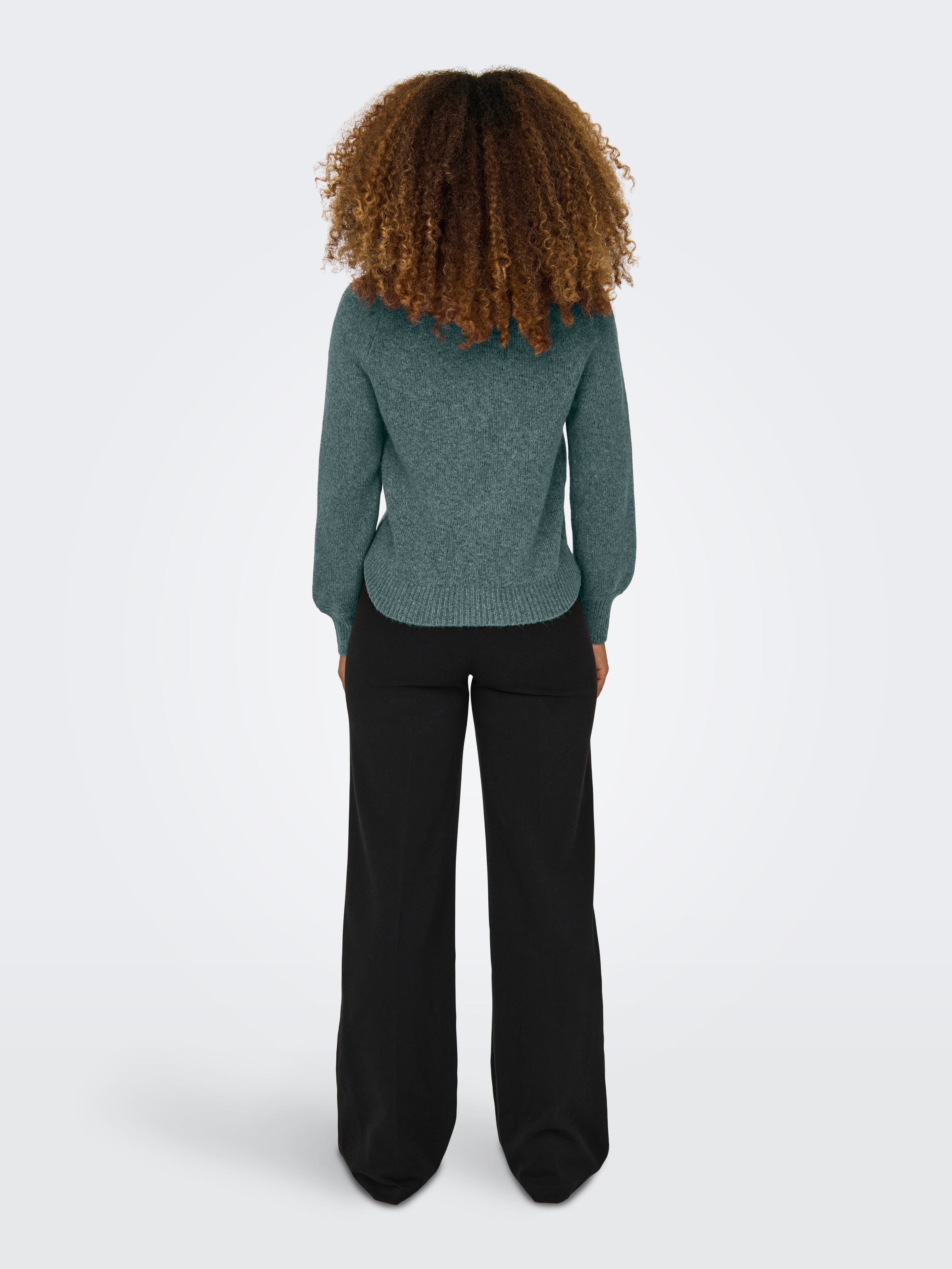 ONLY Rundhalspullover »ONLEMMA LS BUTTON ONECK EX KNT« Kunstfaser, regular fit