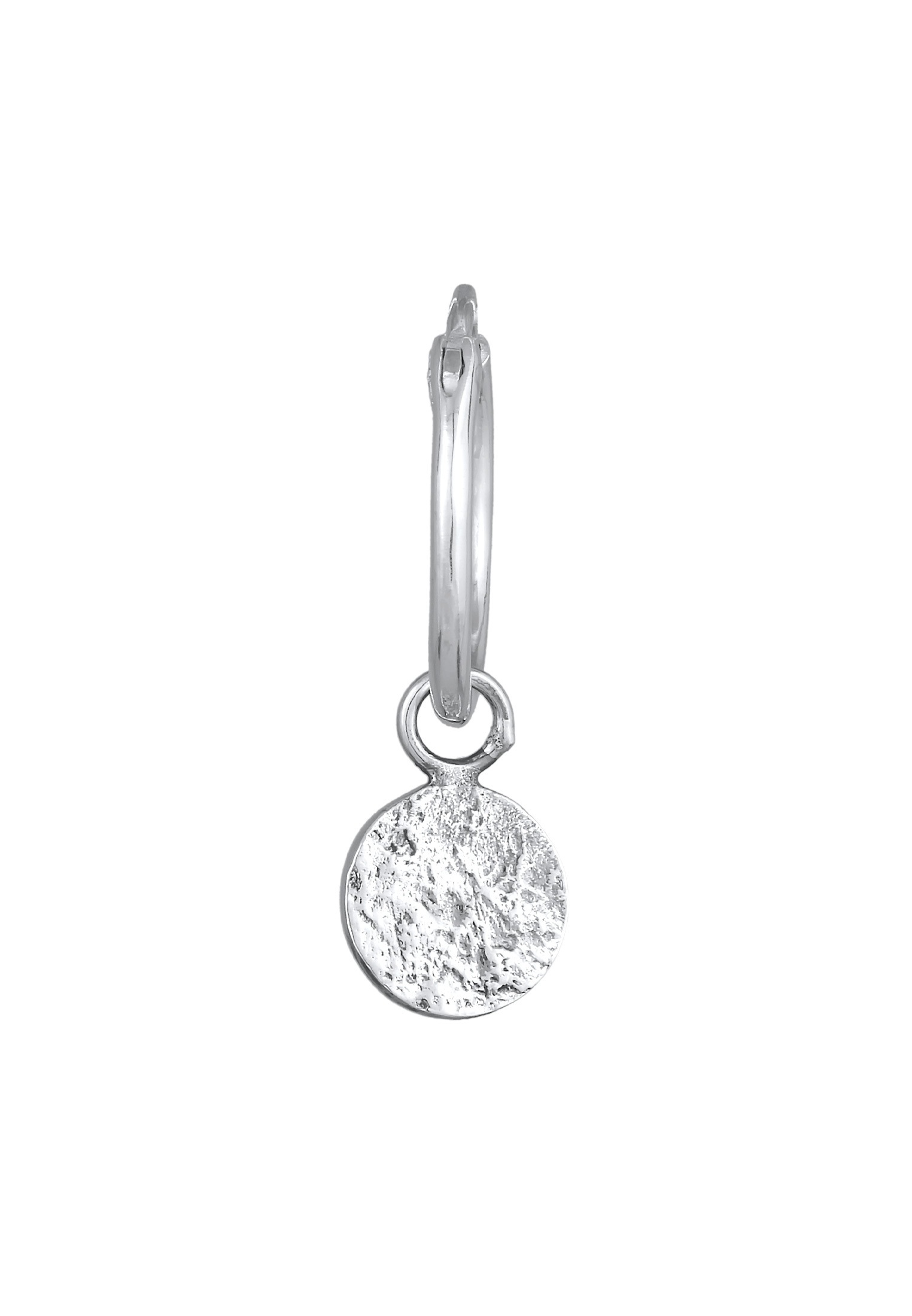 Kuzzoi Paar Creolen »Ohrringe Single Creole Plättchen Vintage 925 Silber«