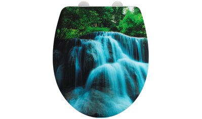 WENKO WC-Sitz »Hochglanz Acryl Waterfall«, (1 St.), aus Duroplast, Absenkautomatik,... kaufen
