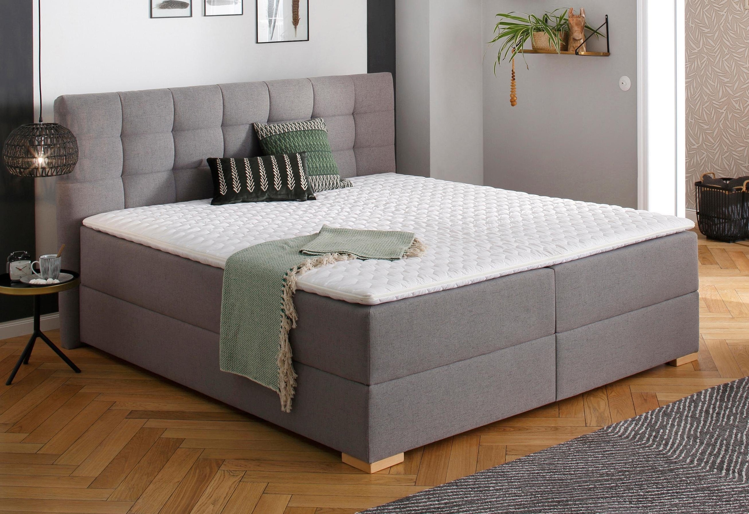 Home affaire Boxbett »Olivet«, in 4 Farben, 4 Breiten, 2 Matratzenarten, auch in Überlänge 220 cm