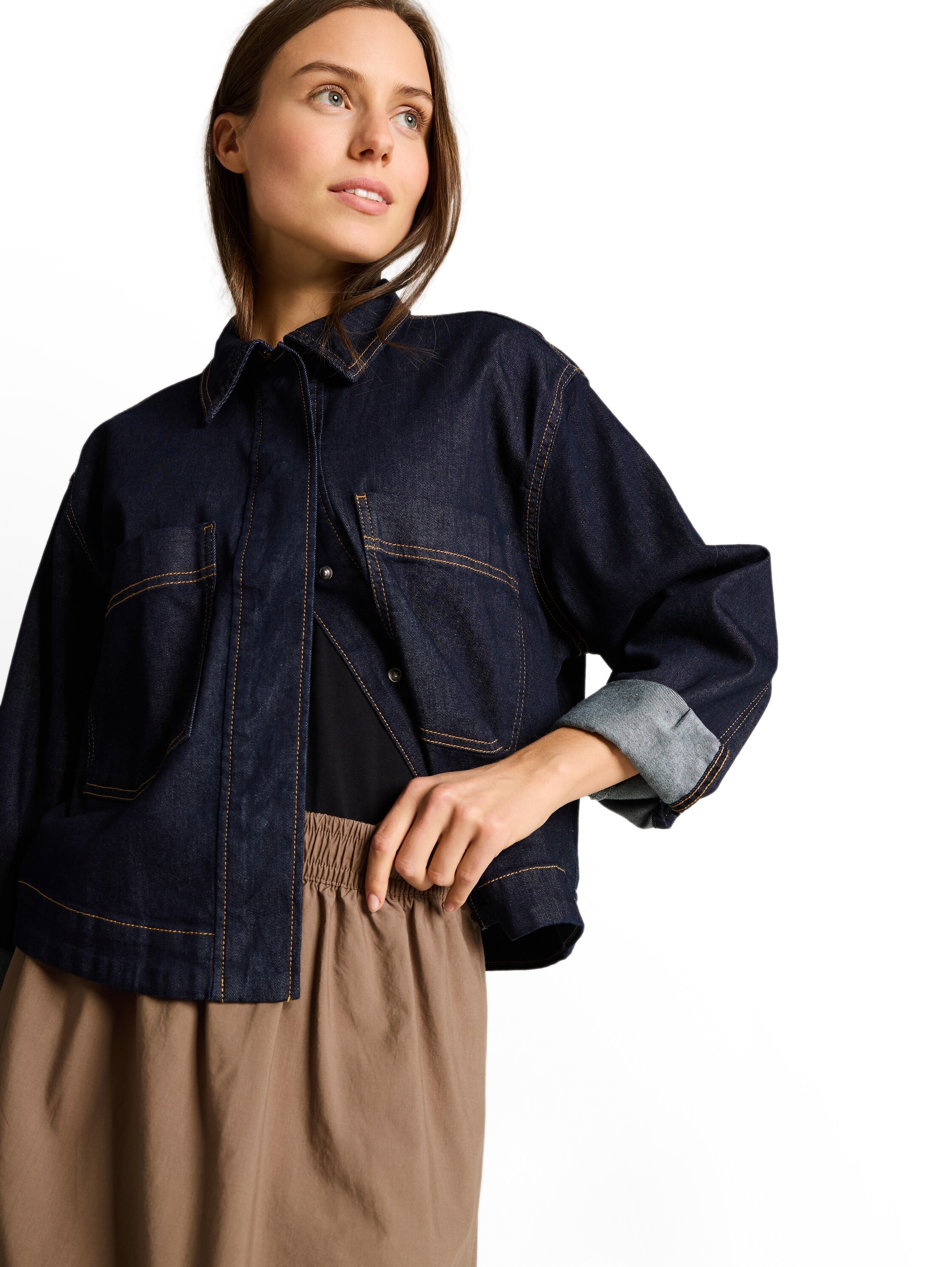 TOM TAILOR Webrock mit Gummizug und Bindeband