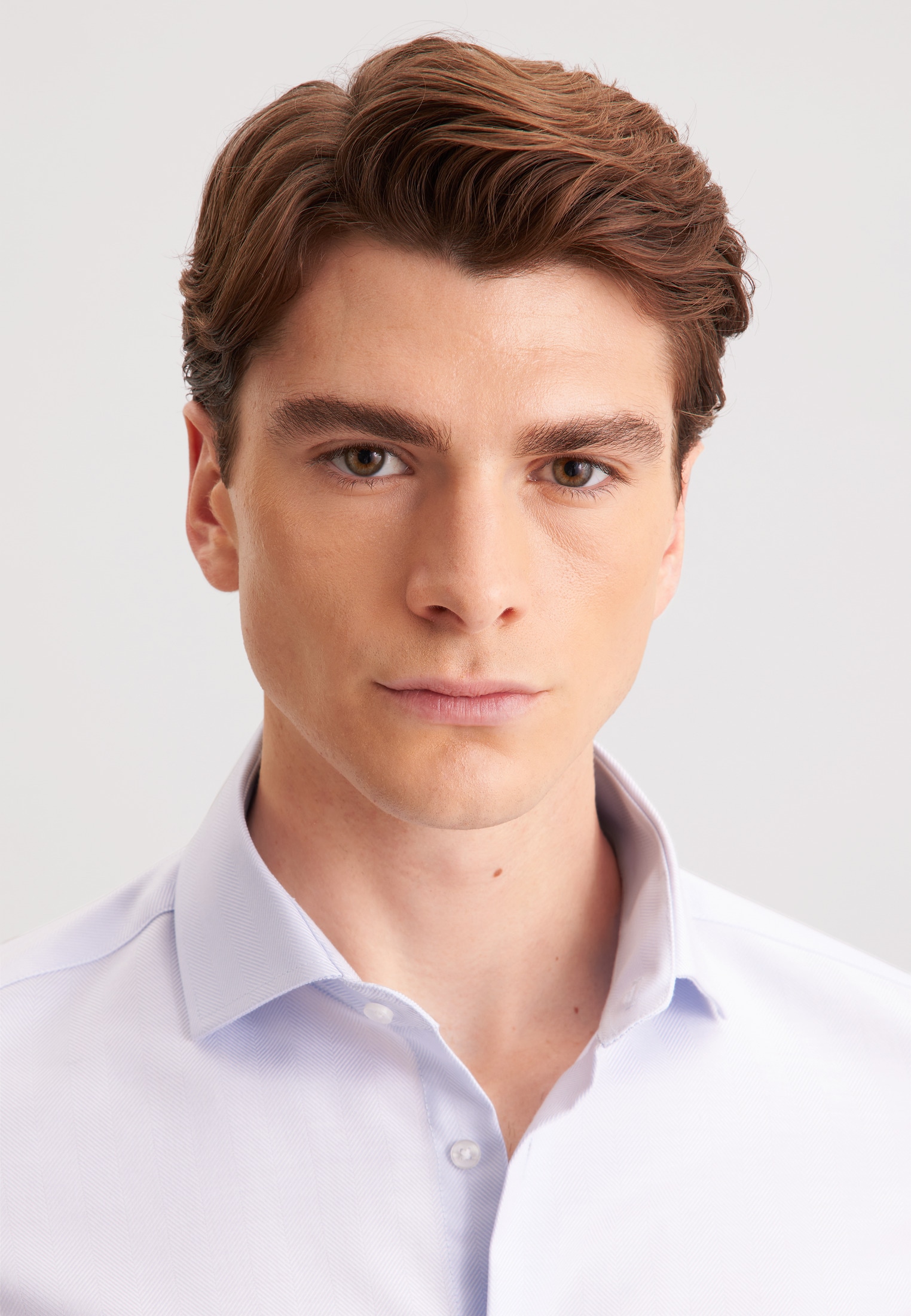 seidensticker Businesshemd »Schwarze Rose« Shaped 1/1 Kentkragen Fischgrat