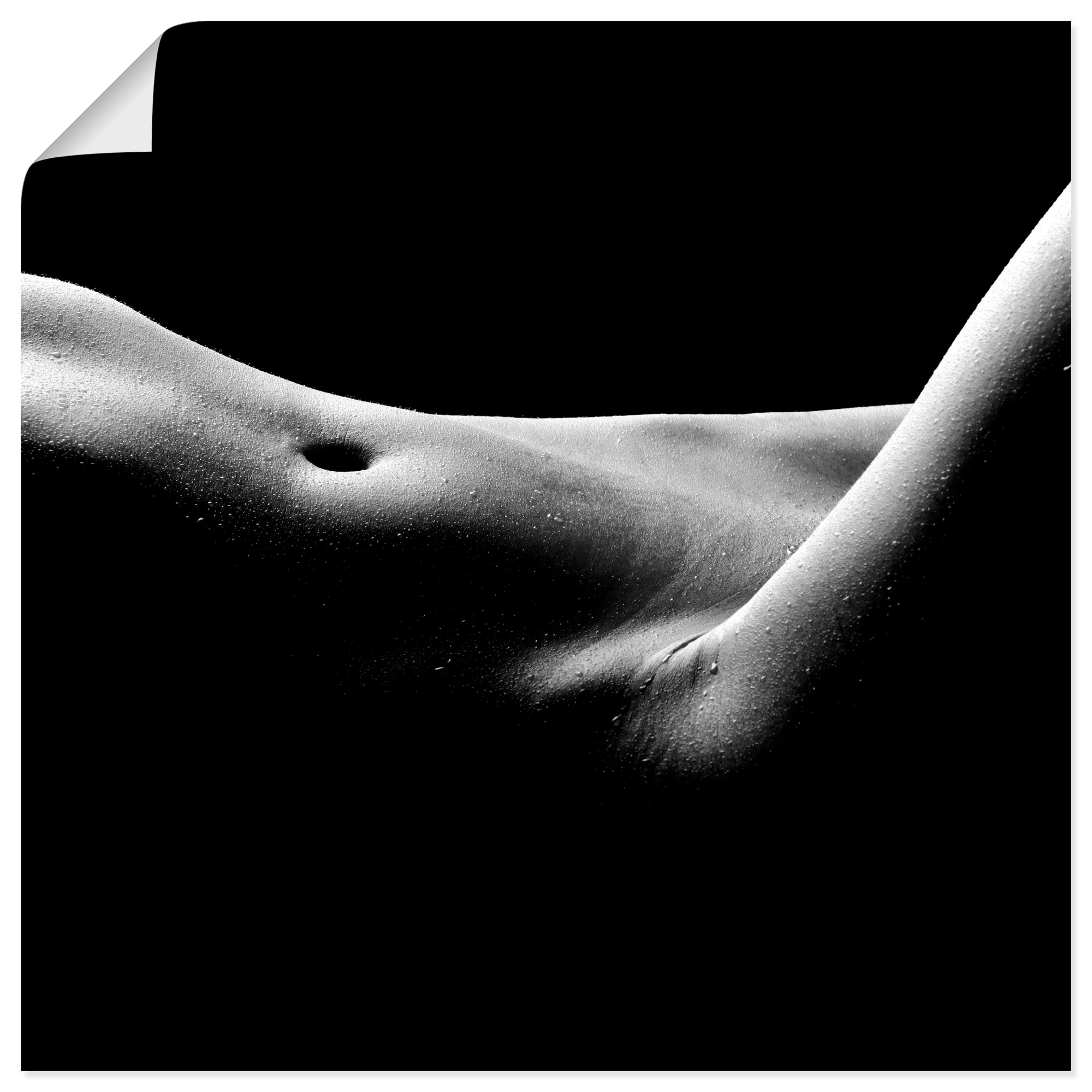 Artland Wandbild »Körperausschnitt einer nackten Frau«, Frau, (1 St.), als  Leinwandbild, Wandaufkleber oder Poster in versch. Größen bestellen bei OTTO