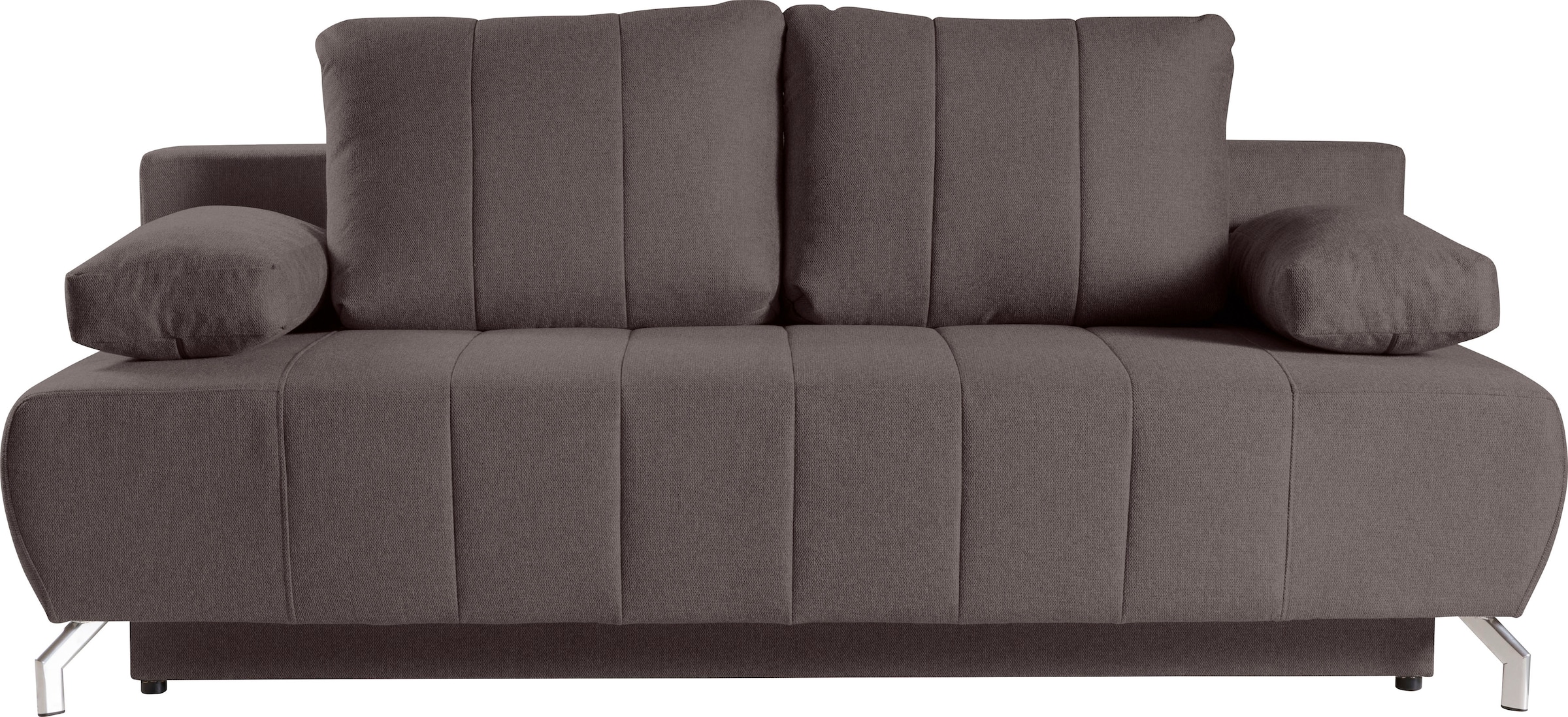 WERK2 Schlafsofa »Troya«, 2-Sitzer Sofa und Schlafcouch mit Federkern & Bettkasten