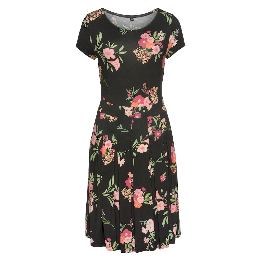 Vivance Druckkleid, mit Blumenmuster, T-Shirtkleid, Sommerkleid