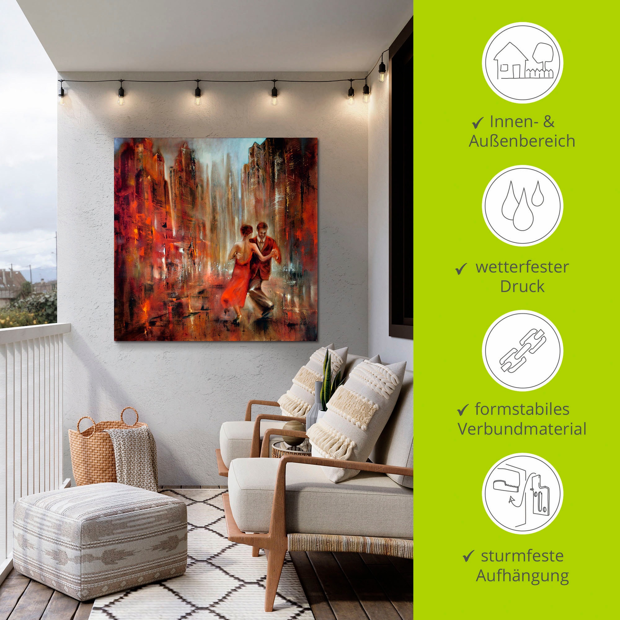 Artland Wandbild »Tango«, Sport, (1 St.), als Alubild, Outdoorbild, Leinwandbild, Poster in verschied. Größen