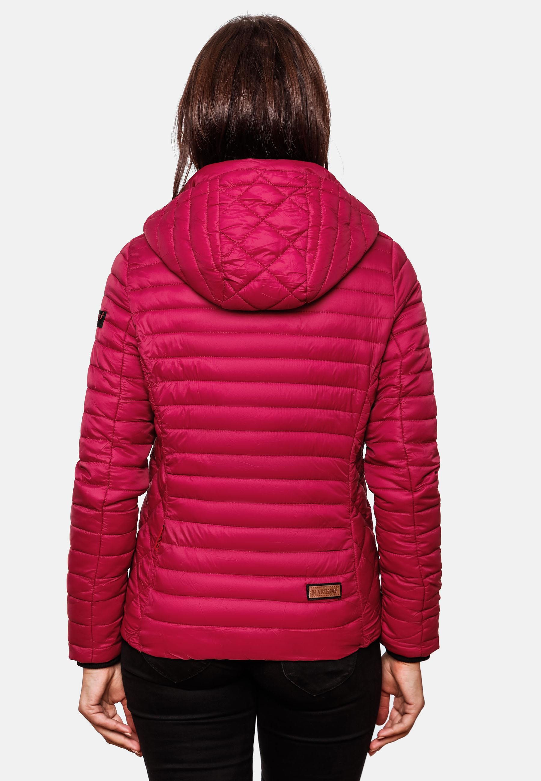 Marikoo Steppjacke »Steppjacke Samtpfote«, mit Kapuze, ultraleichte Übergangsjacke mit Kapuze