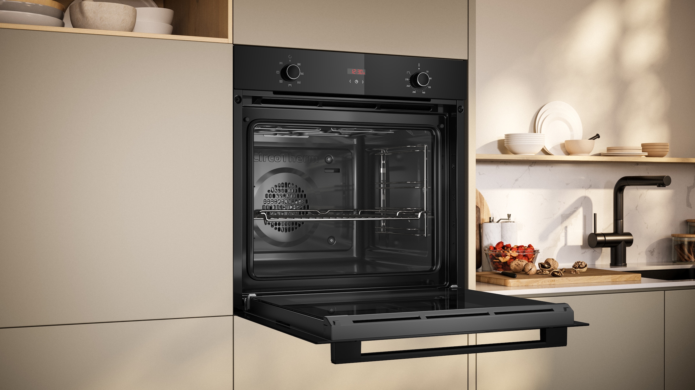 NEFF Backofen-Set »B1CCC0AK3«, mit Teleskopauszug nachrüstbar, mit 5 Beheizungsarten