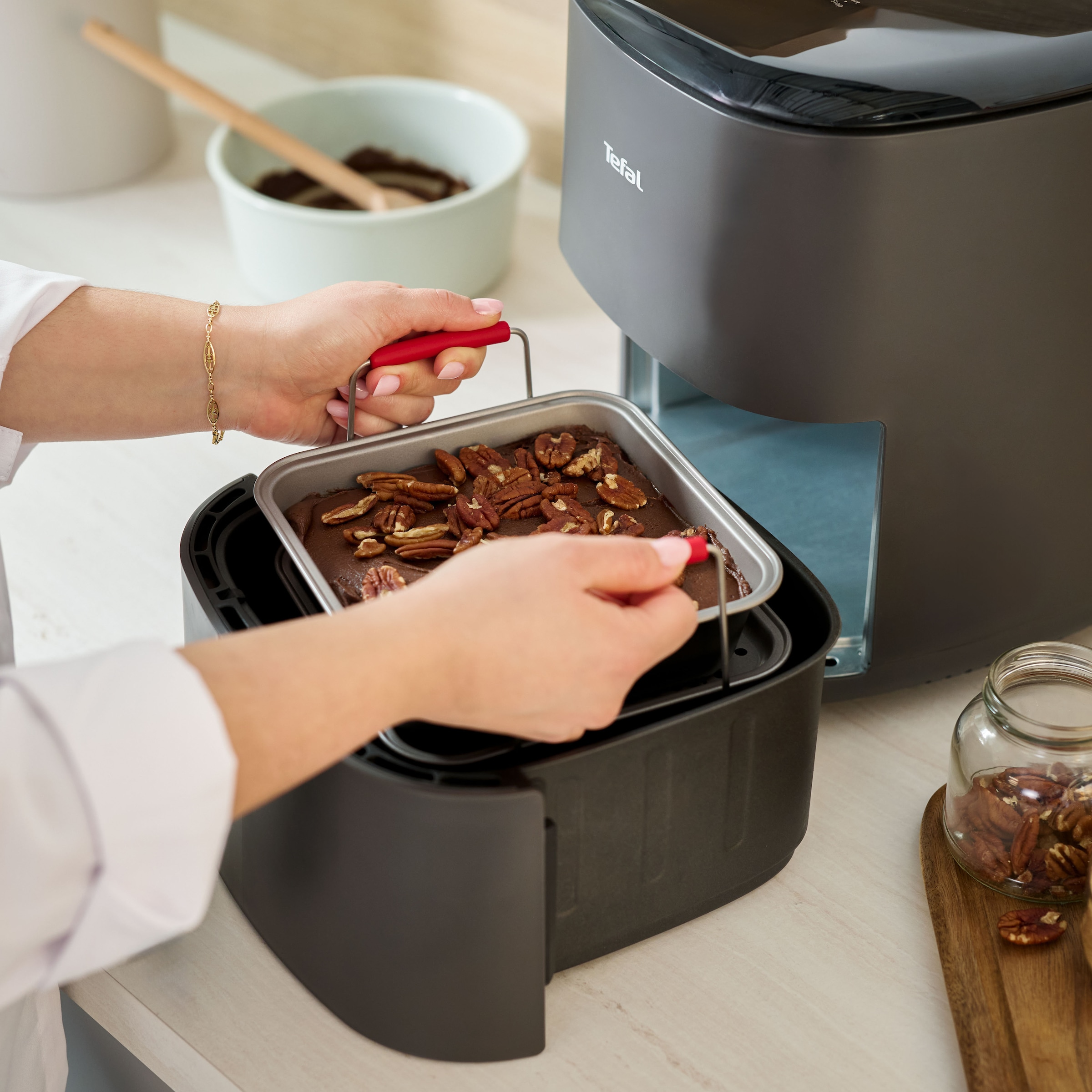 Tefal Backform »Dail'Easy, Backeinsatz für die Heißluftfritteuse« stapelbar, antihaftbeschichtet
