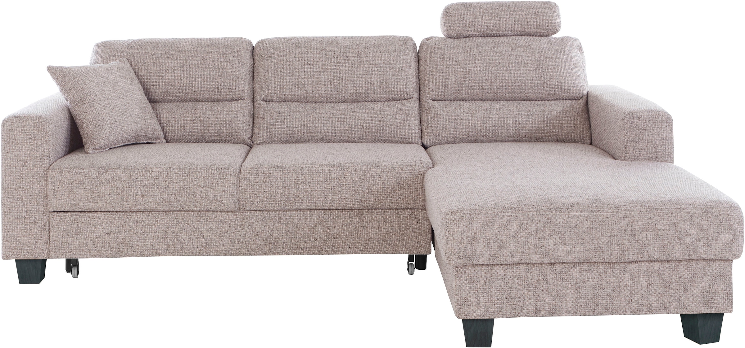 TRENDMANUFAKTUR Ecksofa »Chamber, zeitlos und modern, hoher Sitzkomfort, L-Form«, wahlweise mit Schlaffunktion
