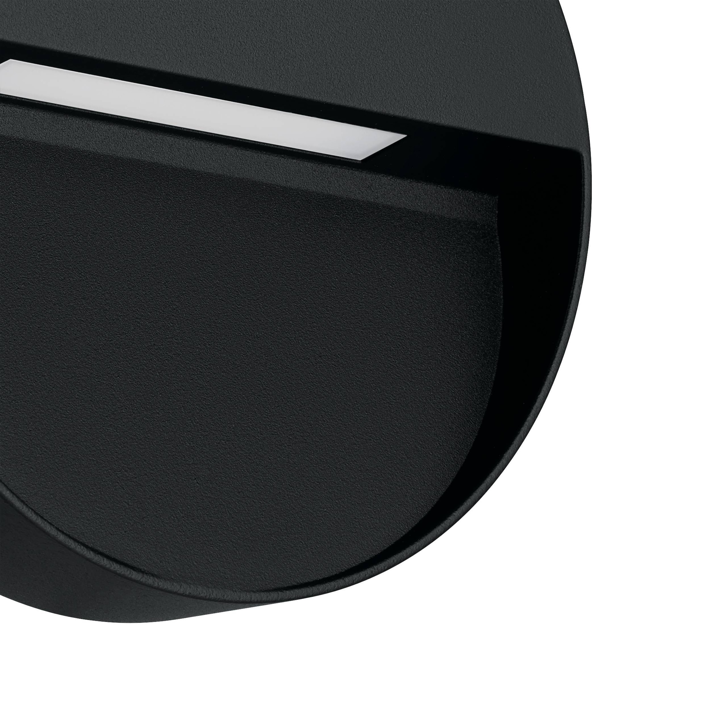 EGLO Wandleuchte »Maruggio Wandlampe, Außenbeleuchtung, runde Außenleuchte, IP65, Lampe« LED-Modul 1 Stk. Kaltweiß | Neutralweiß | Warmweiß Wand-/Deckenleuchte - Ø15 x AL3,5 cm - schwarz - 1X4,8W inkl.