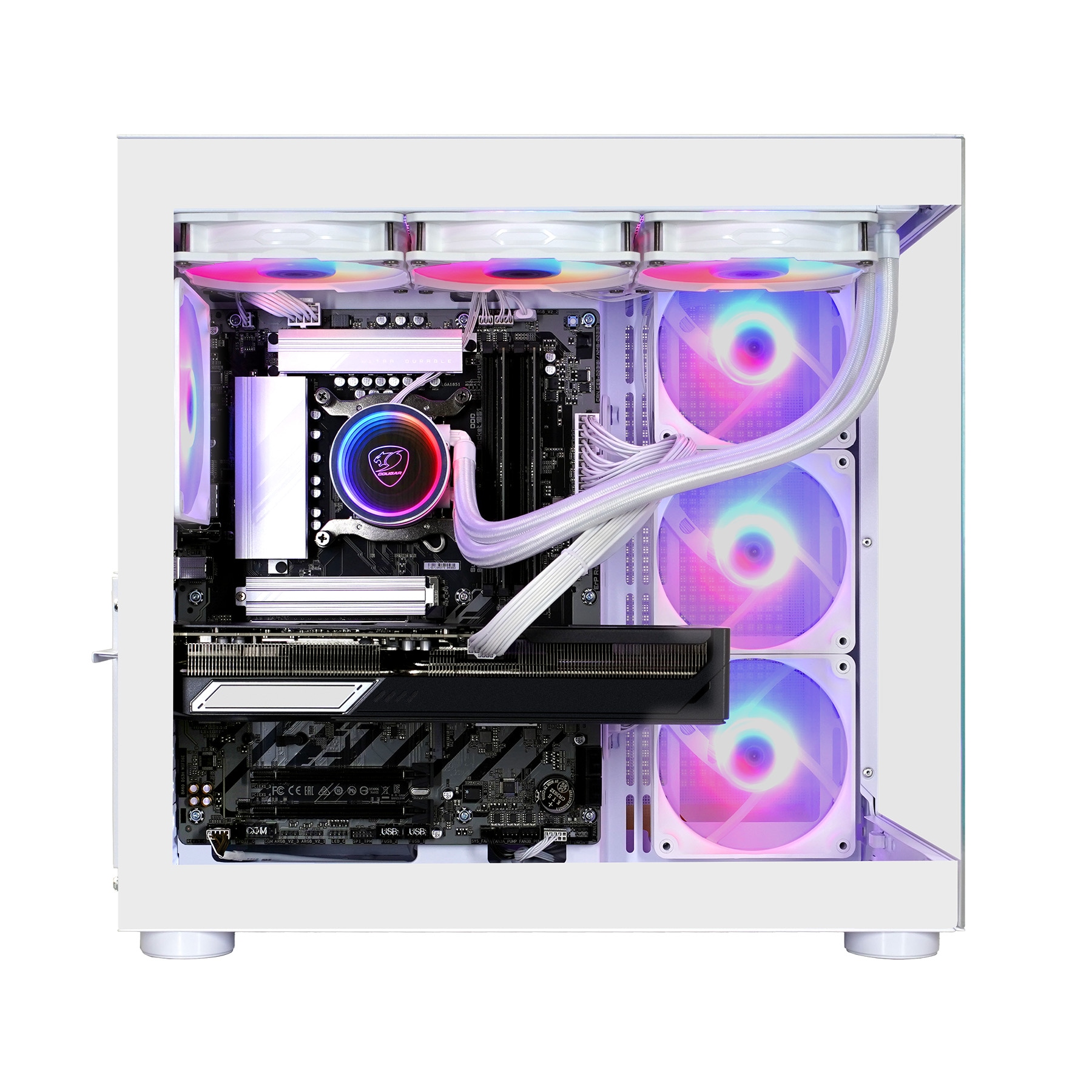 Cougar Gaming-PC »FV150 WT 7959 AMD Ryzen 5 9600X 32GB DDR5 1TB SSD RX 9070« Windows 11, DDR5 RAM, Wasserkühlung