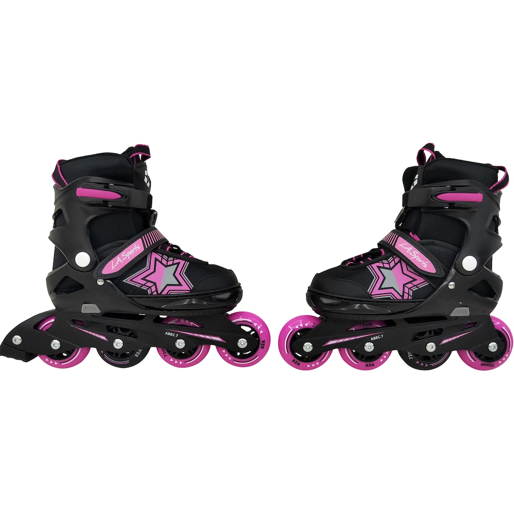 L.A. Sports Inlineskates »Inliner Skate Softboot Kinder Jugendliche Größenverstellung«