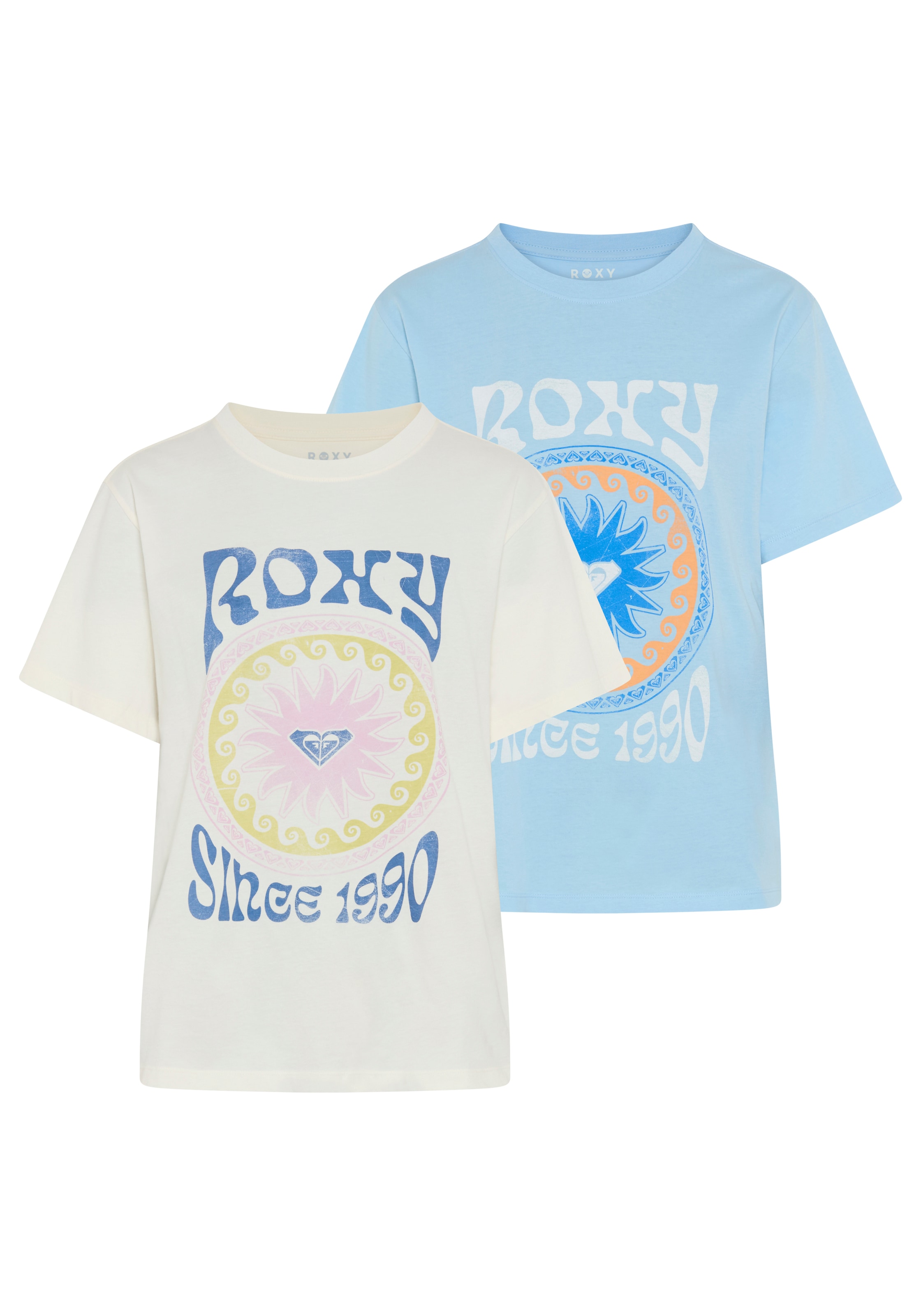 Roxy T-Shirt »O HANGLOOSE BALI WAVE« 2 sportlicher Stil, Kurzarm, Rundhalsausschnitt, aus Jersey