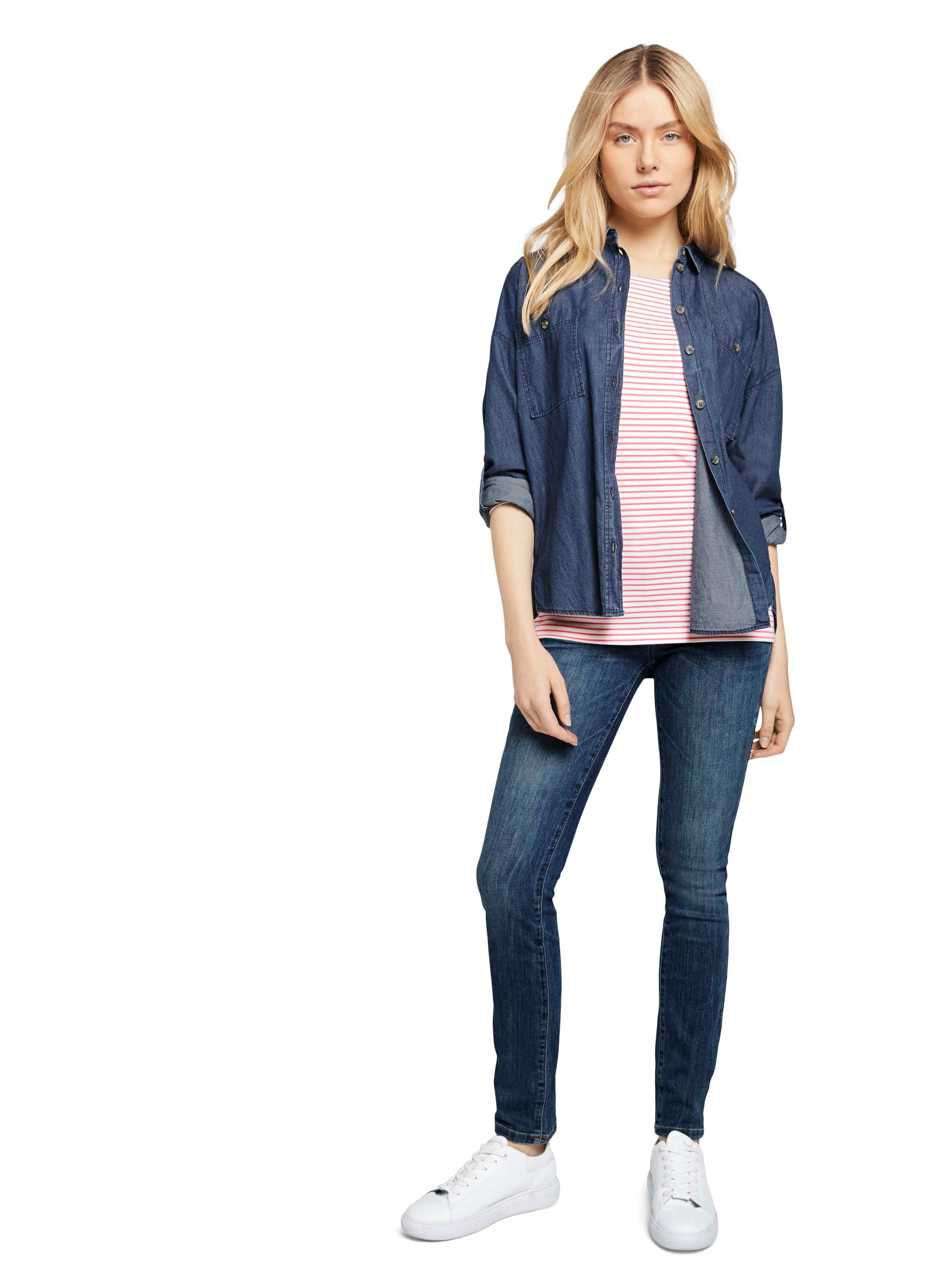 TOM TAILOR 3/4-Arm-Shirt mit Streifenmuster