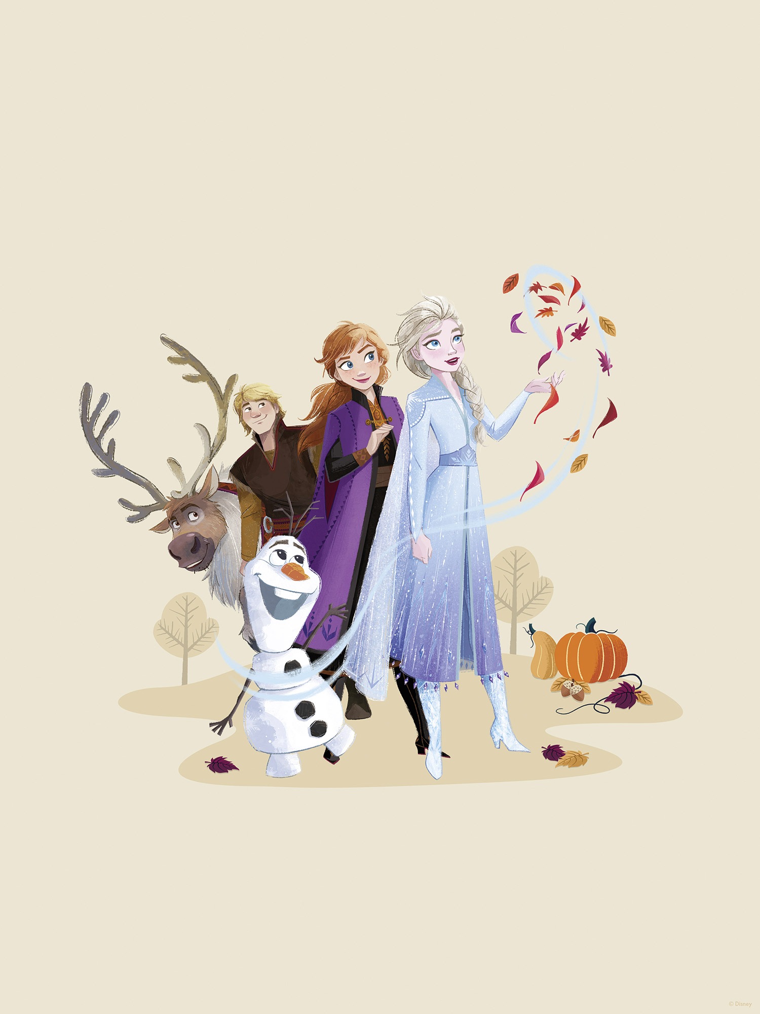 Komar Wandbild »Disney Frozen Autumn Feeling«, Disney, (Set, 1 St.), 30 x 40 cm (Breite x Höhe) - Kinderzimmer, Dekoration